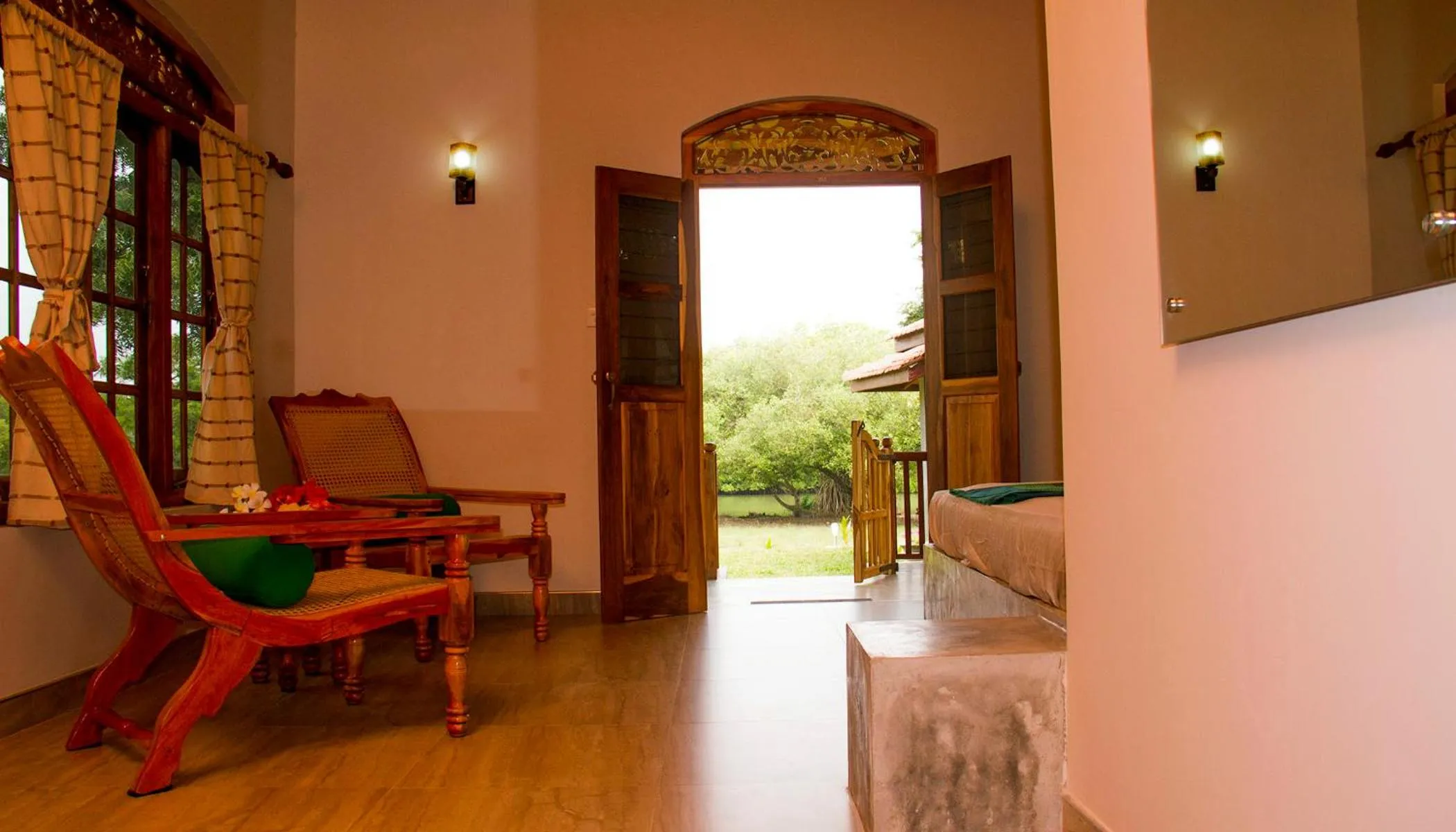 Seating area in Tranquality Chalets