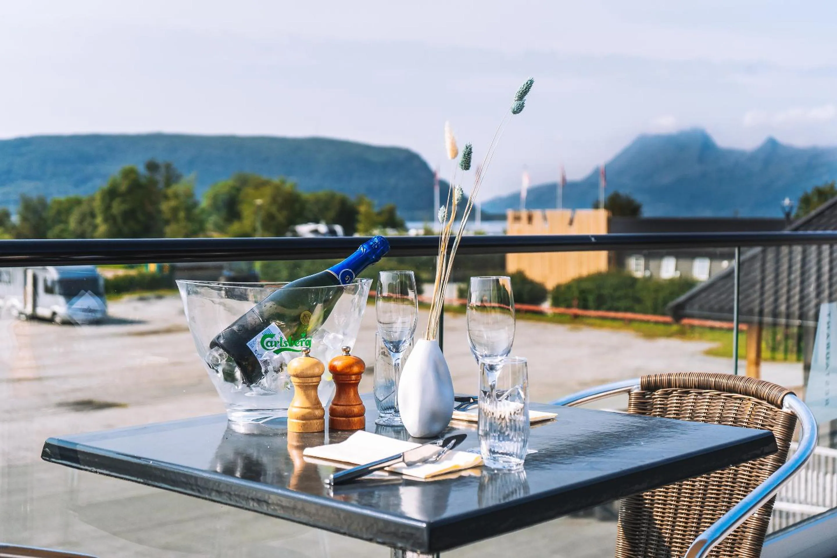 Balcony/Terrace in Topcamp Havblikk - Helgeland