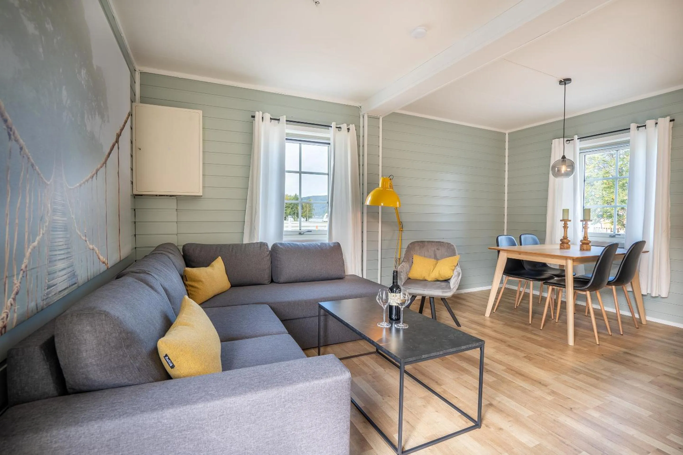 Living room in Topcamp Havblikk - Helgeland