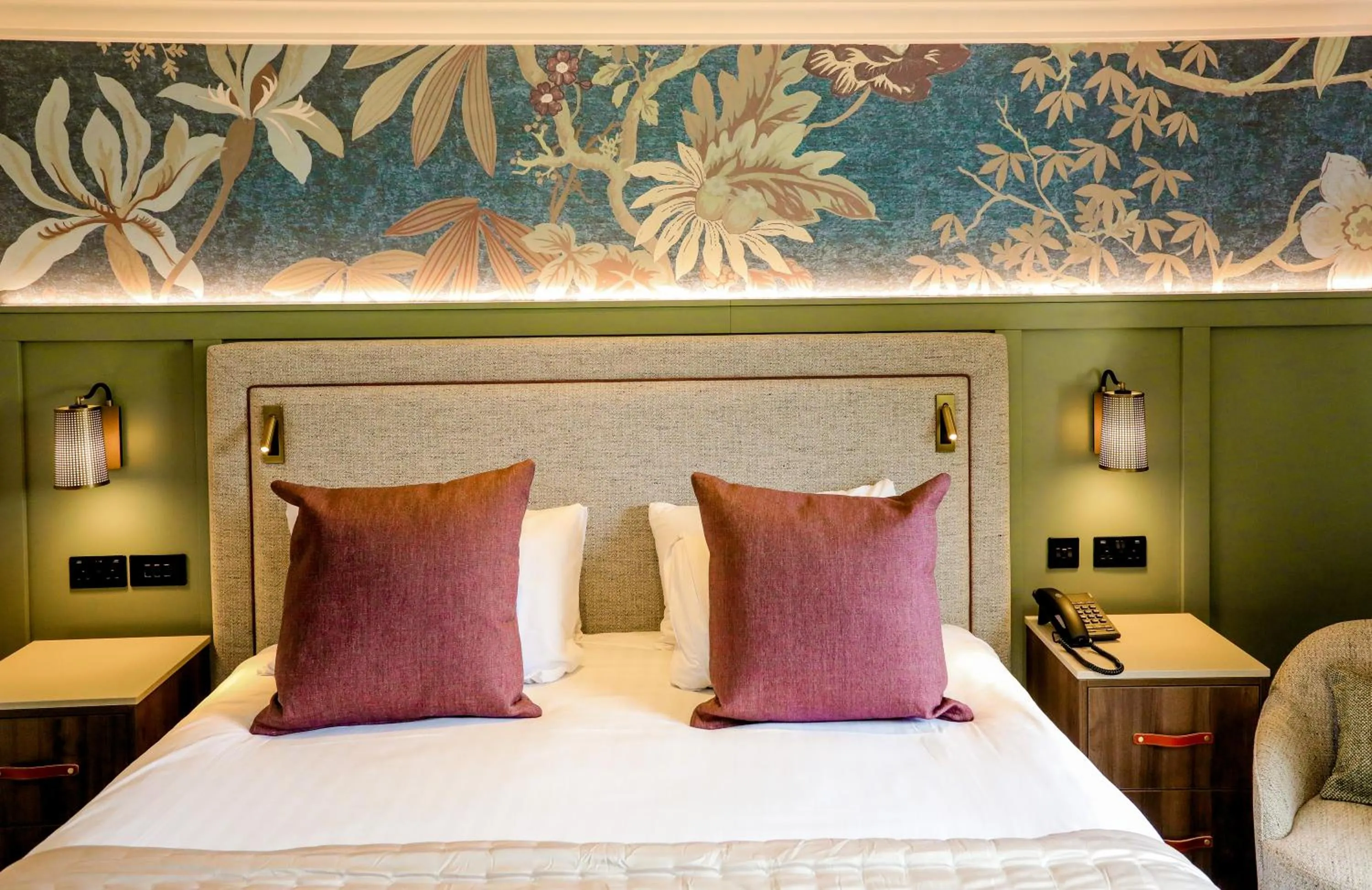 Bed in Gretna Hall Hotel