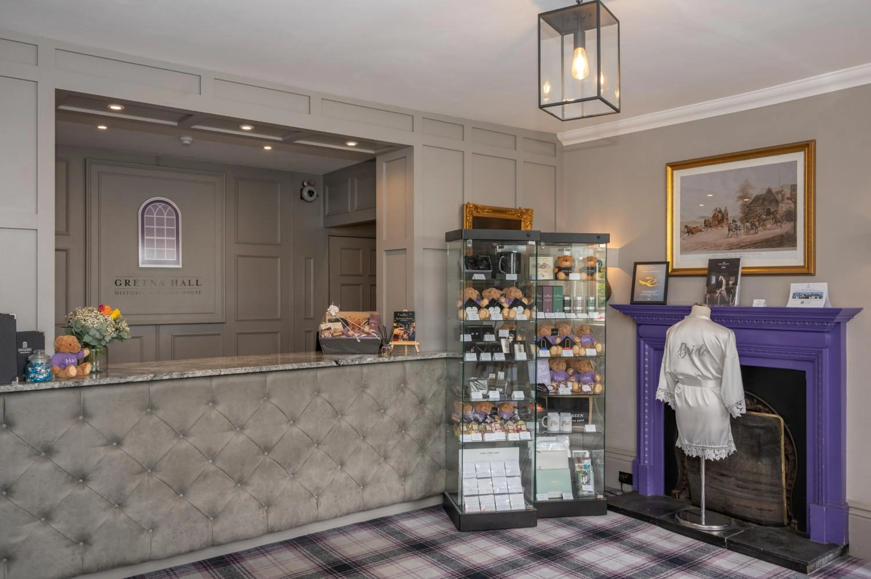 Lobby or reception in Gretna Hall Hotel