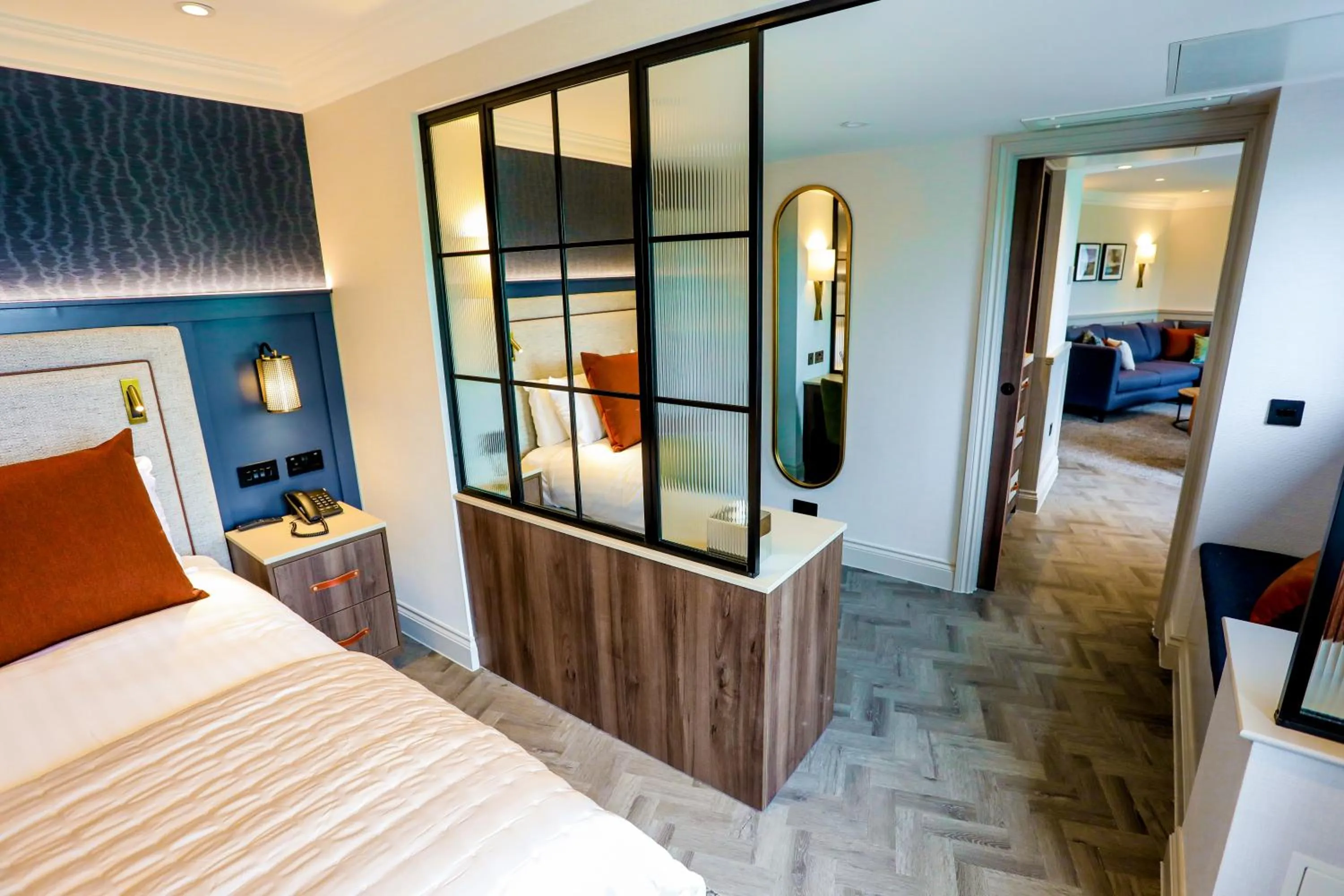 Bed in Gretna Hall Hotel