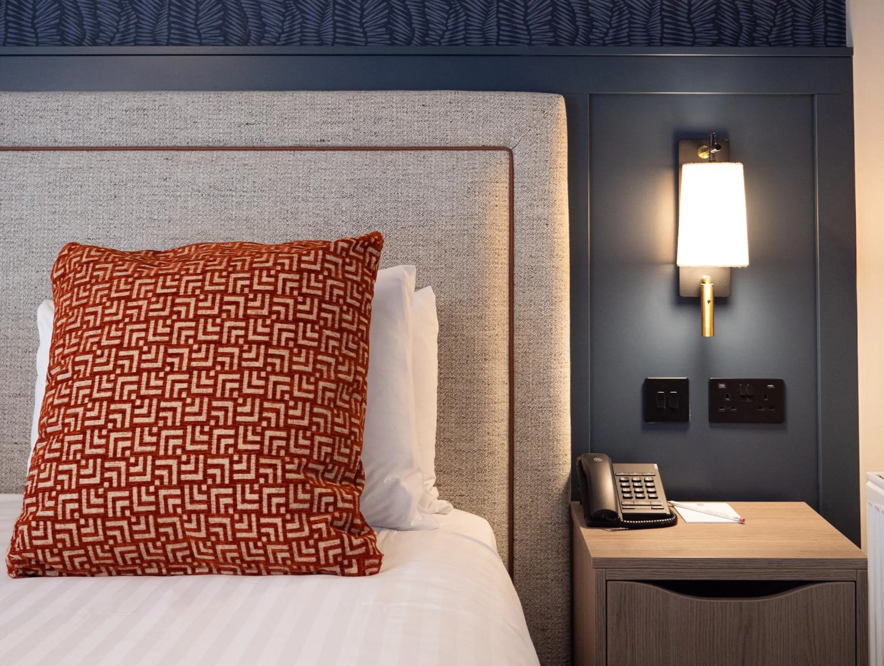 Bed in Gretna Hall Hotel