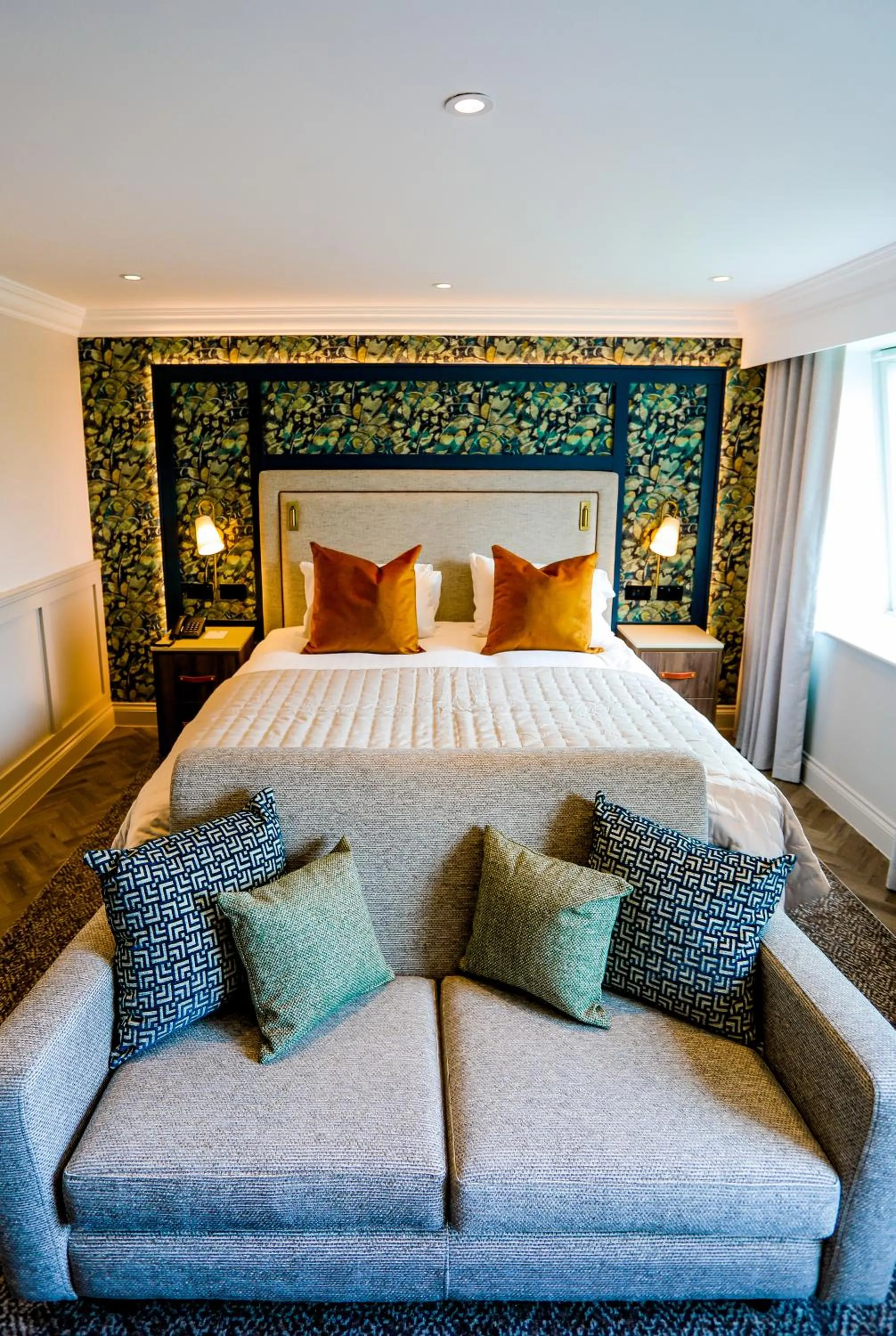 Bed in Gretna Hall Hotel