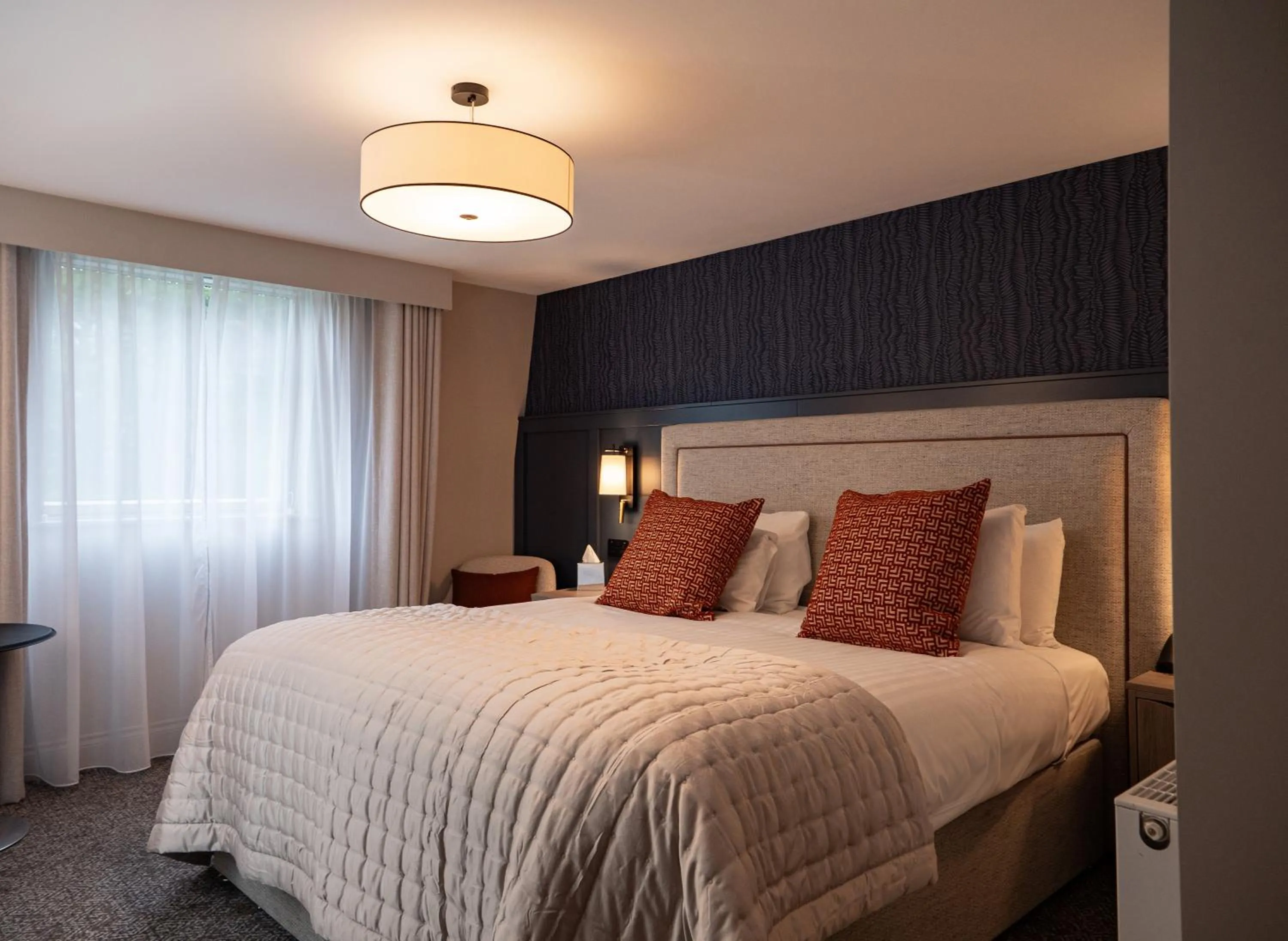 Bed in Gretna Hall Hotel