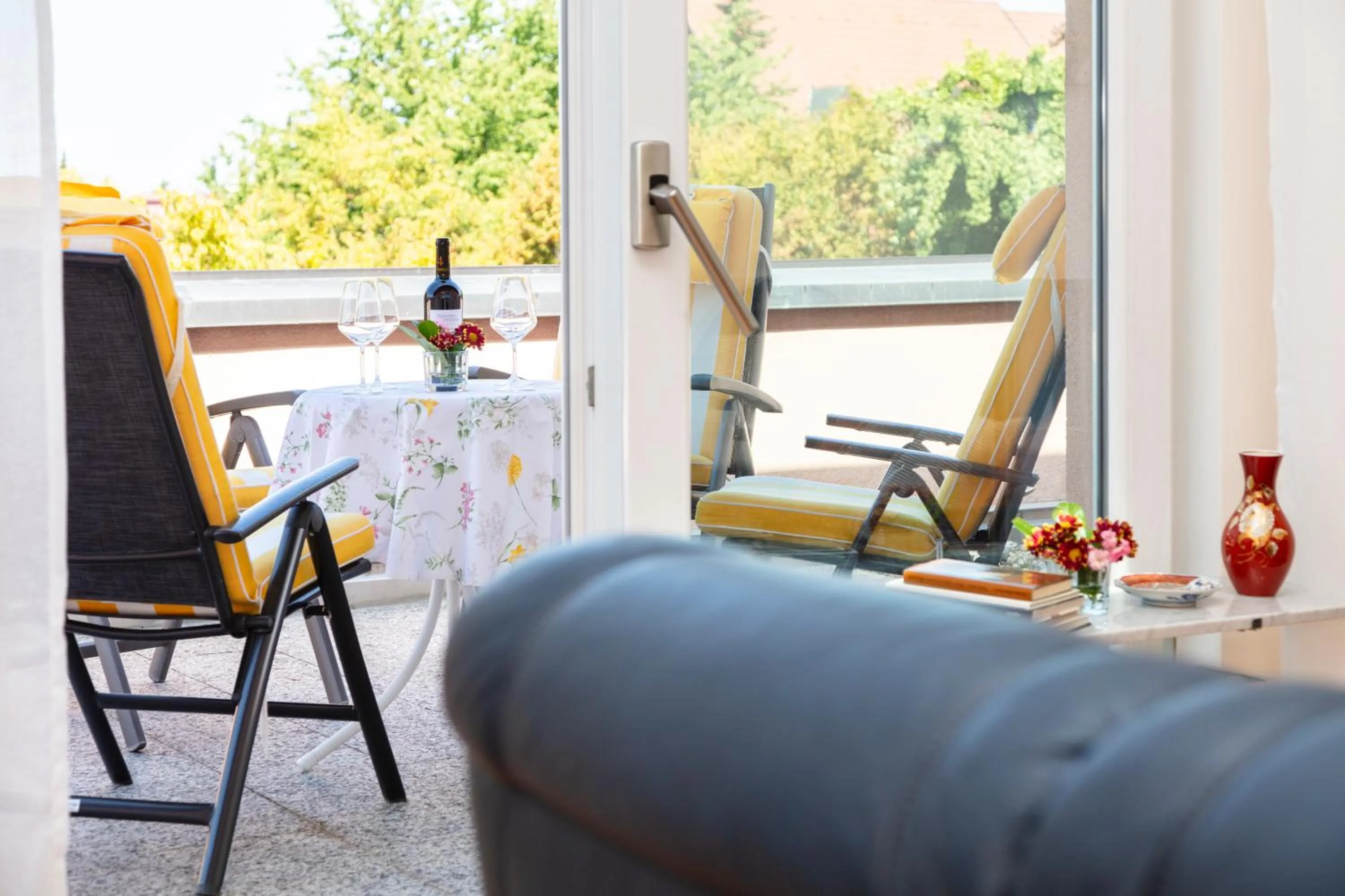 Balcony/Terrace in Parkhotel an der Therme