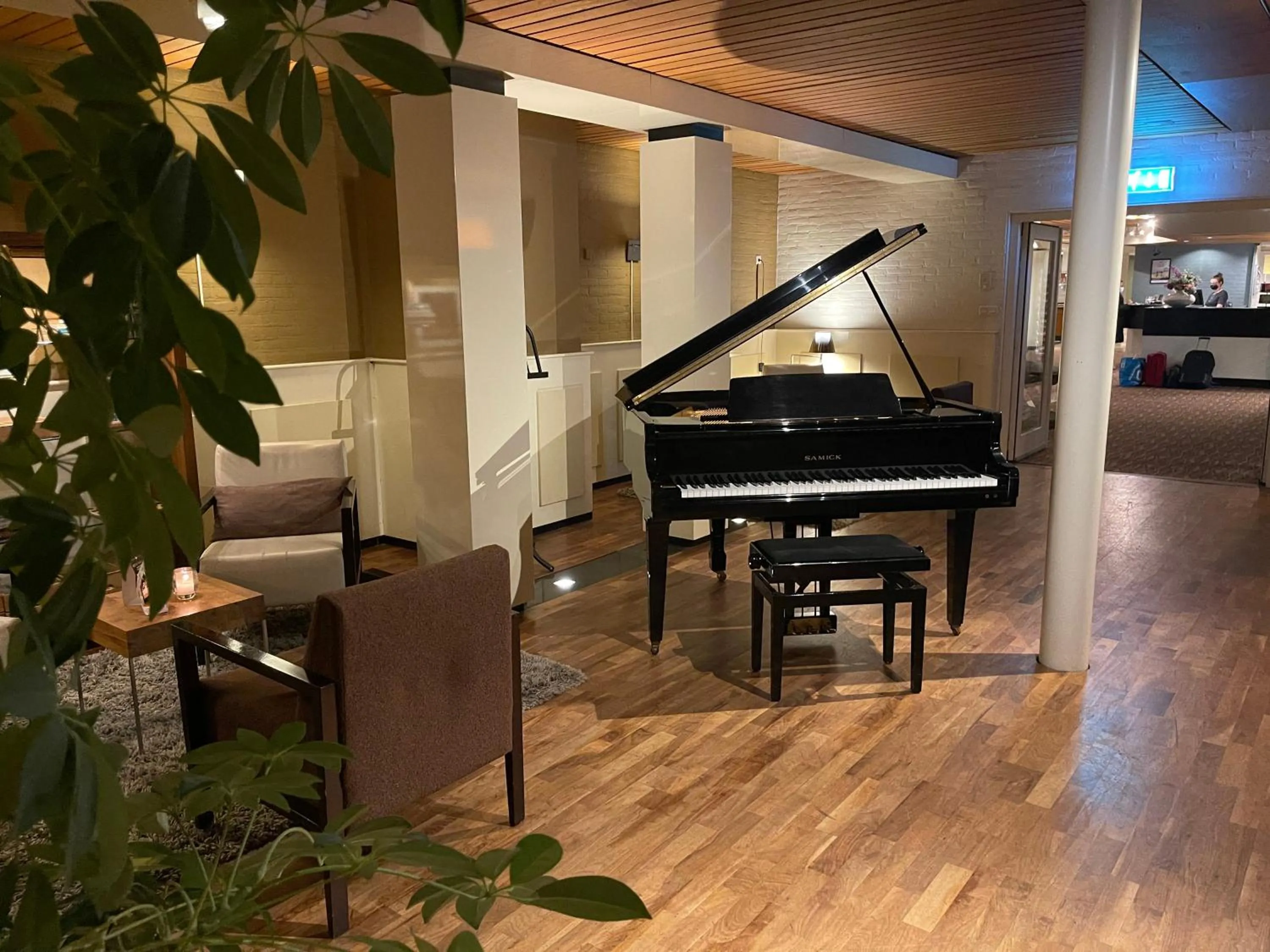 Seating area in Fletcher Hotel-Restaurant Wolfheze