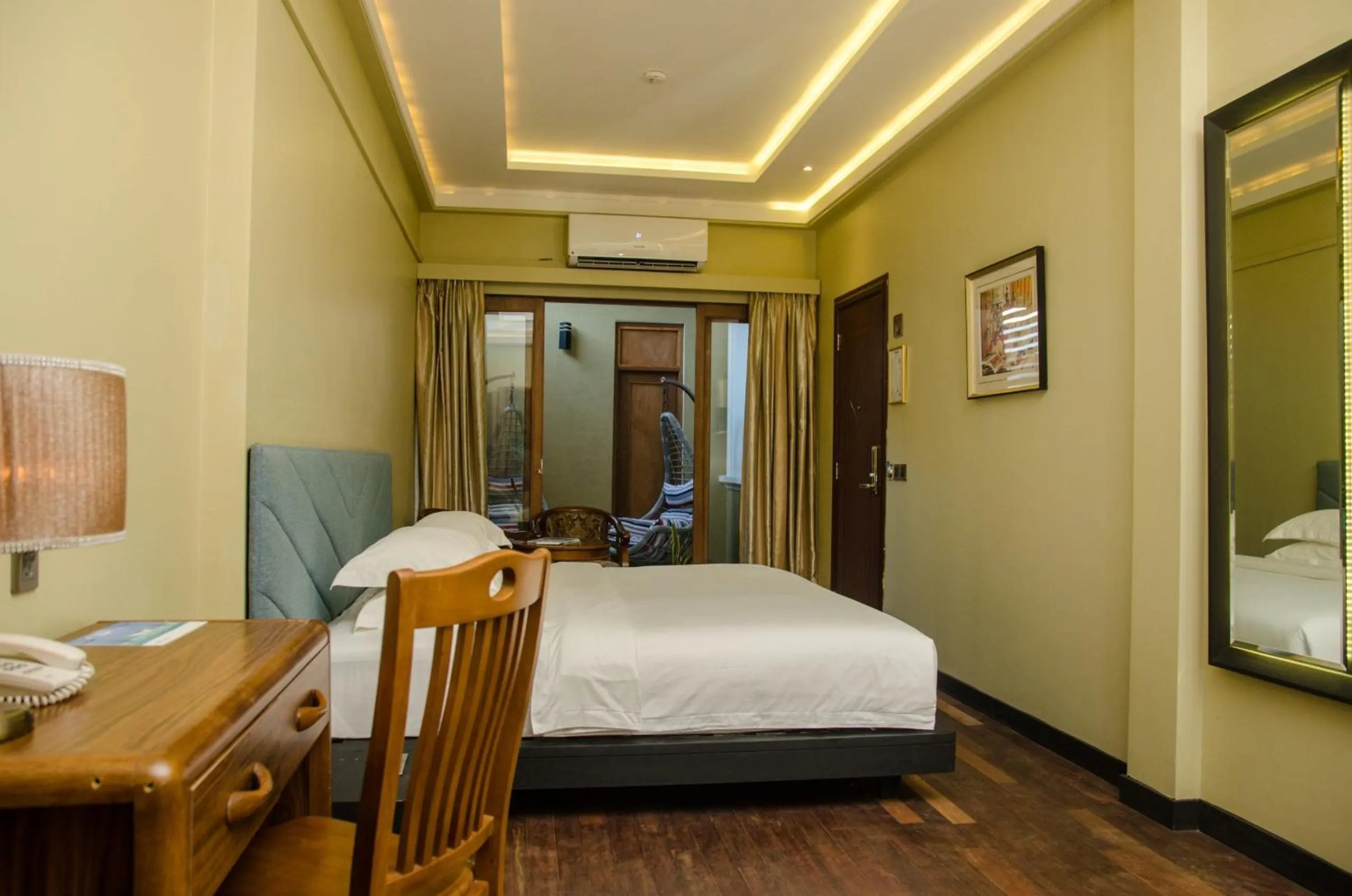 Bed in Fuvahmulah Central Hotel