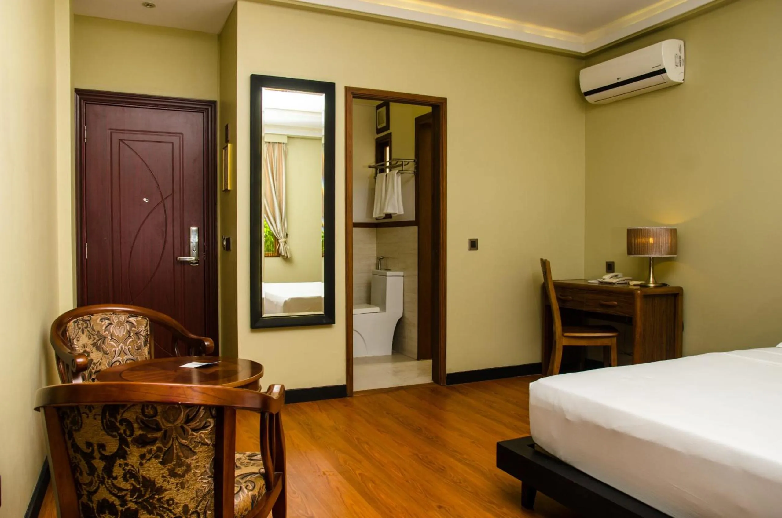 Bed in Fuvahmulah Central Hotel