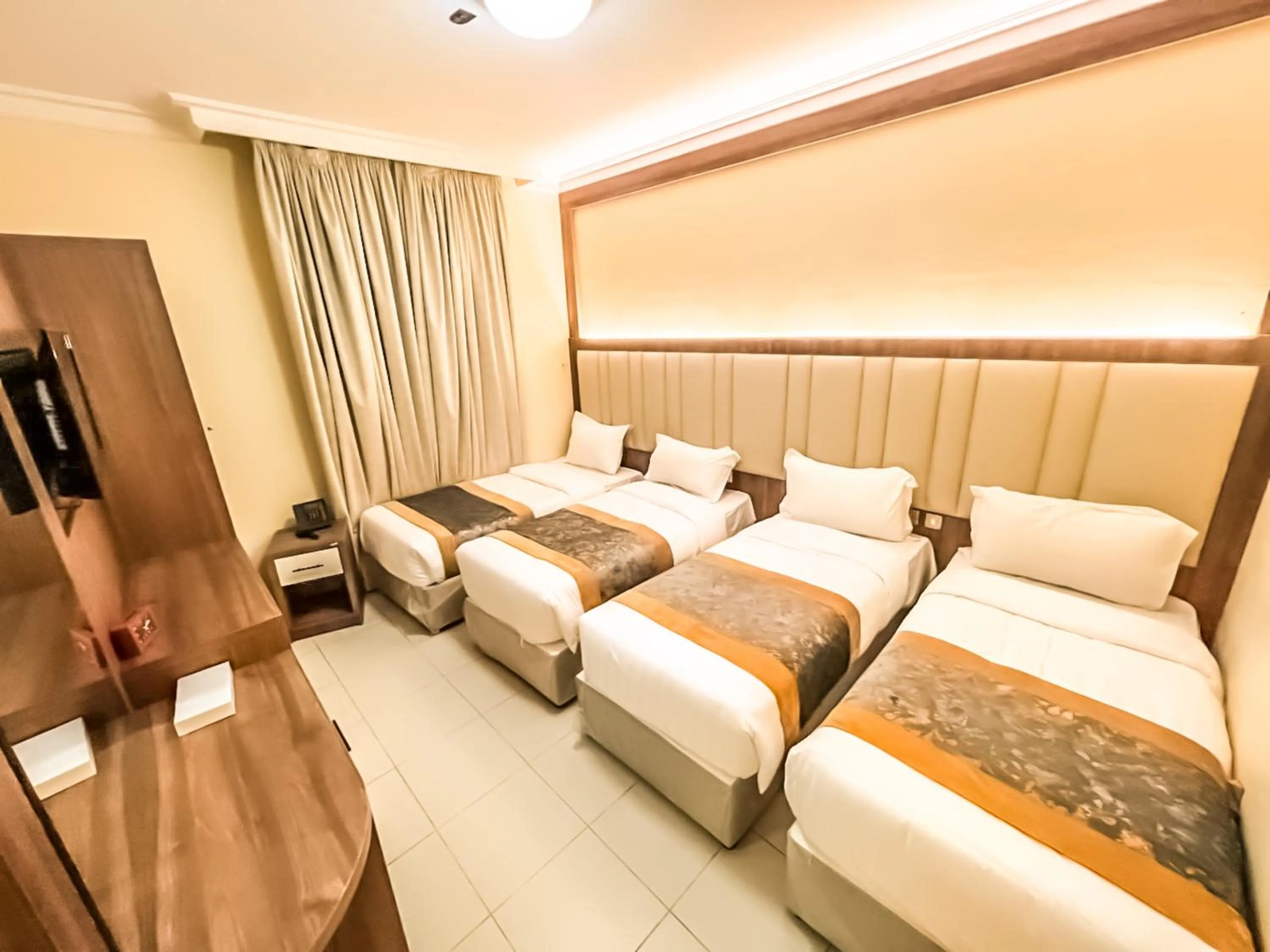 Bed in Diyafa Al Mukhtara Hotel فندق شركة ضيافة المختارة للخدمات الفندقية
