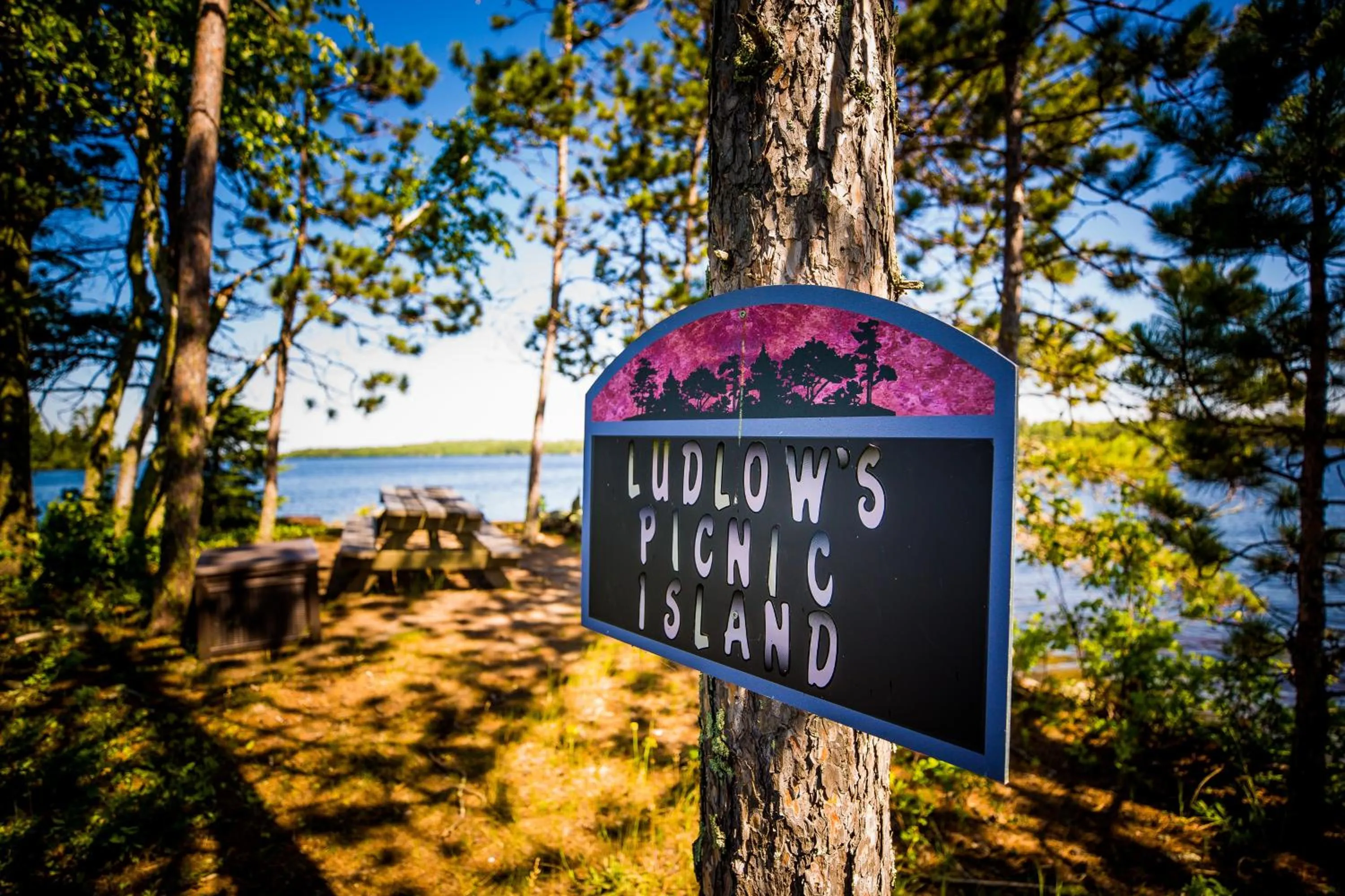 BBQ facilities in Ludlow's Island Resort