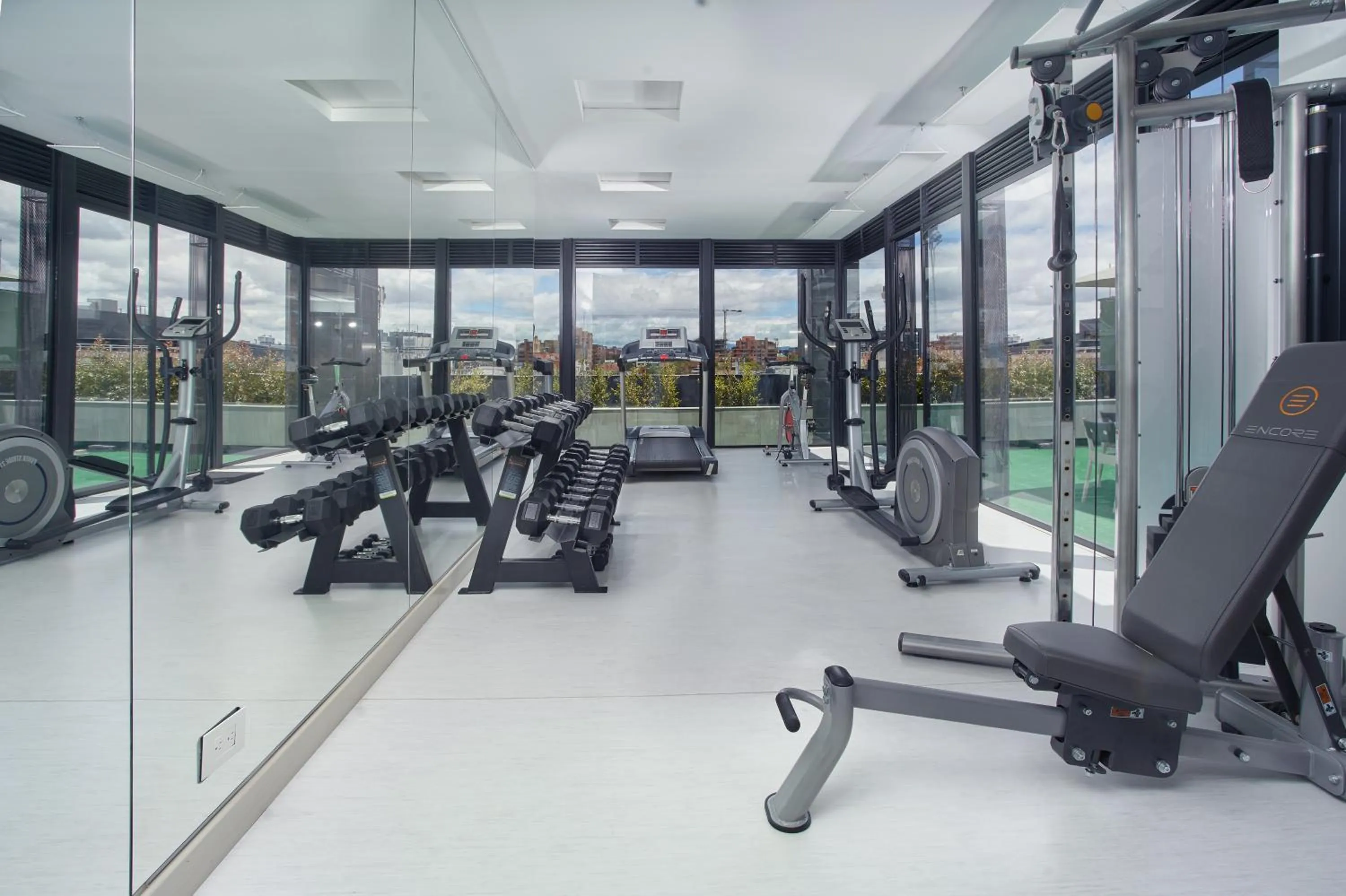 Fitness centre/facilities in Hotel 100 Luxury Suites by Preferred