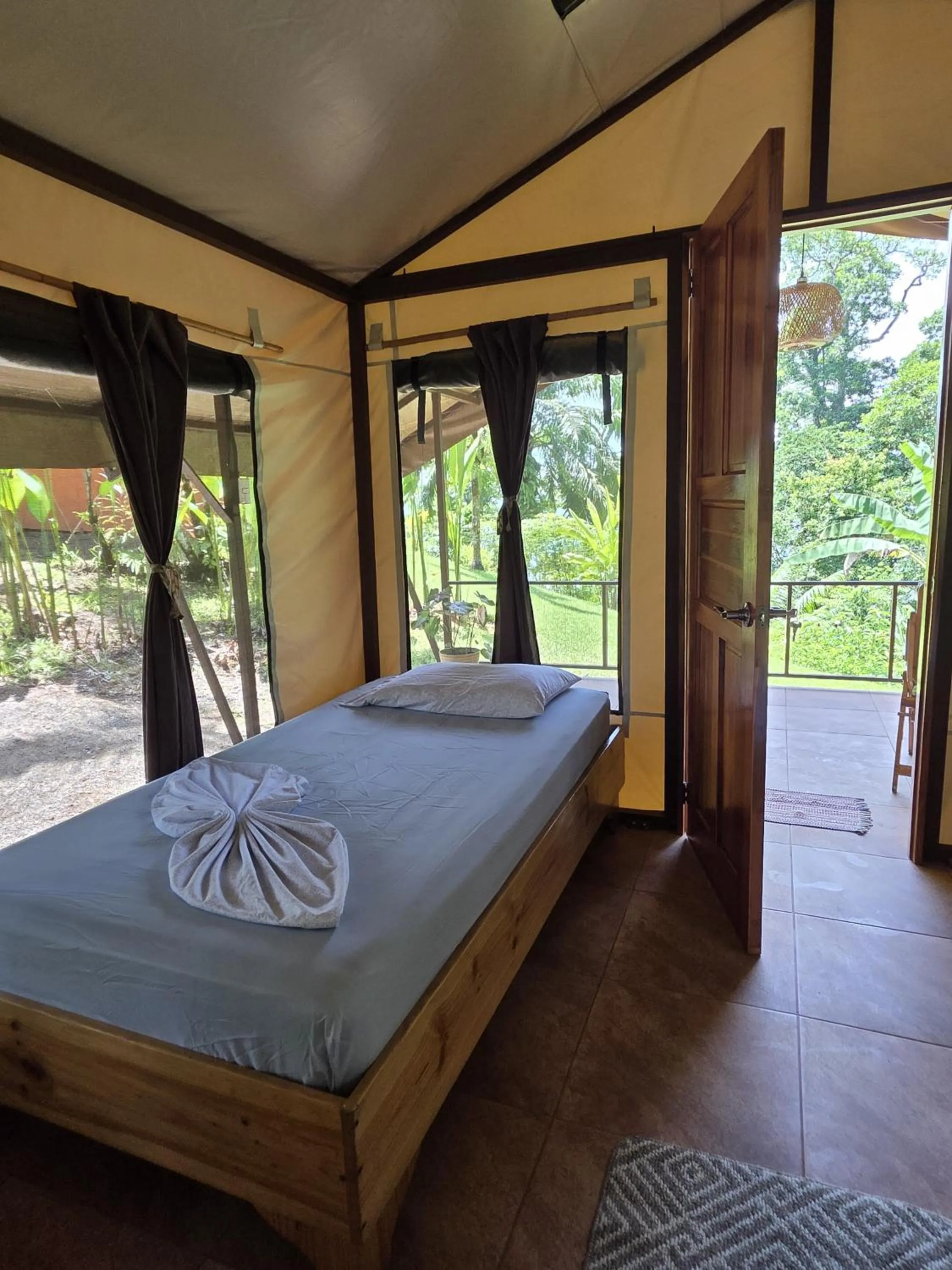 Bed in Las Caletas Lodge