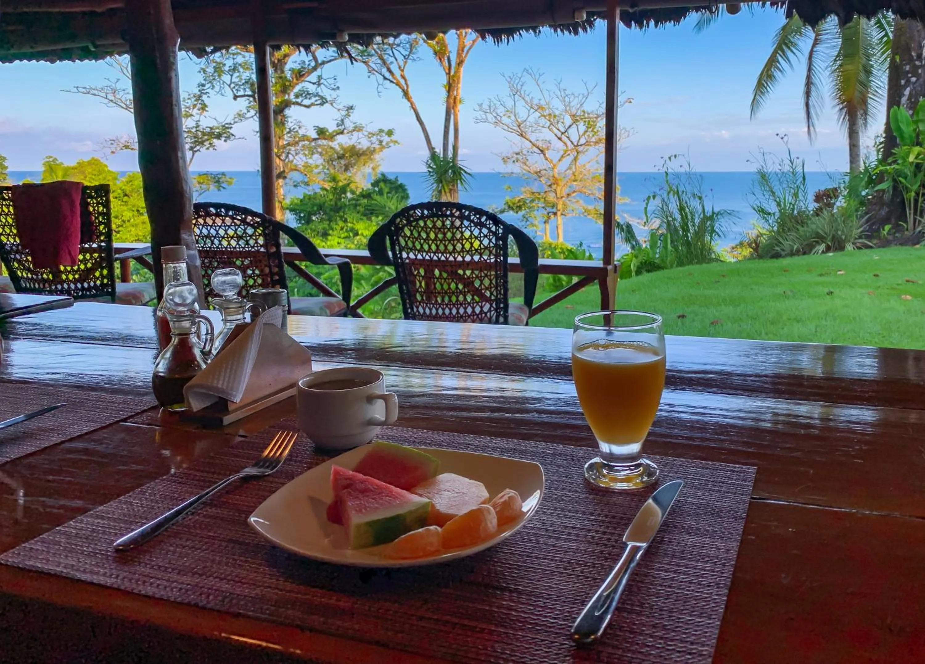 Breakfast in Las Caletas Lodge