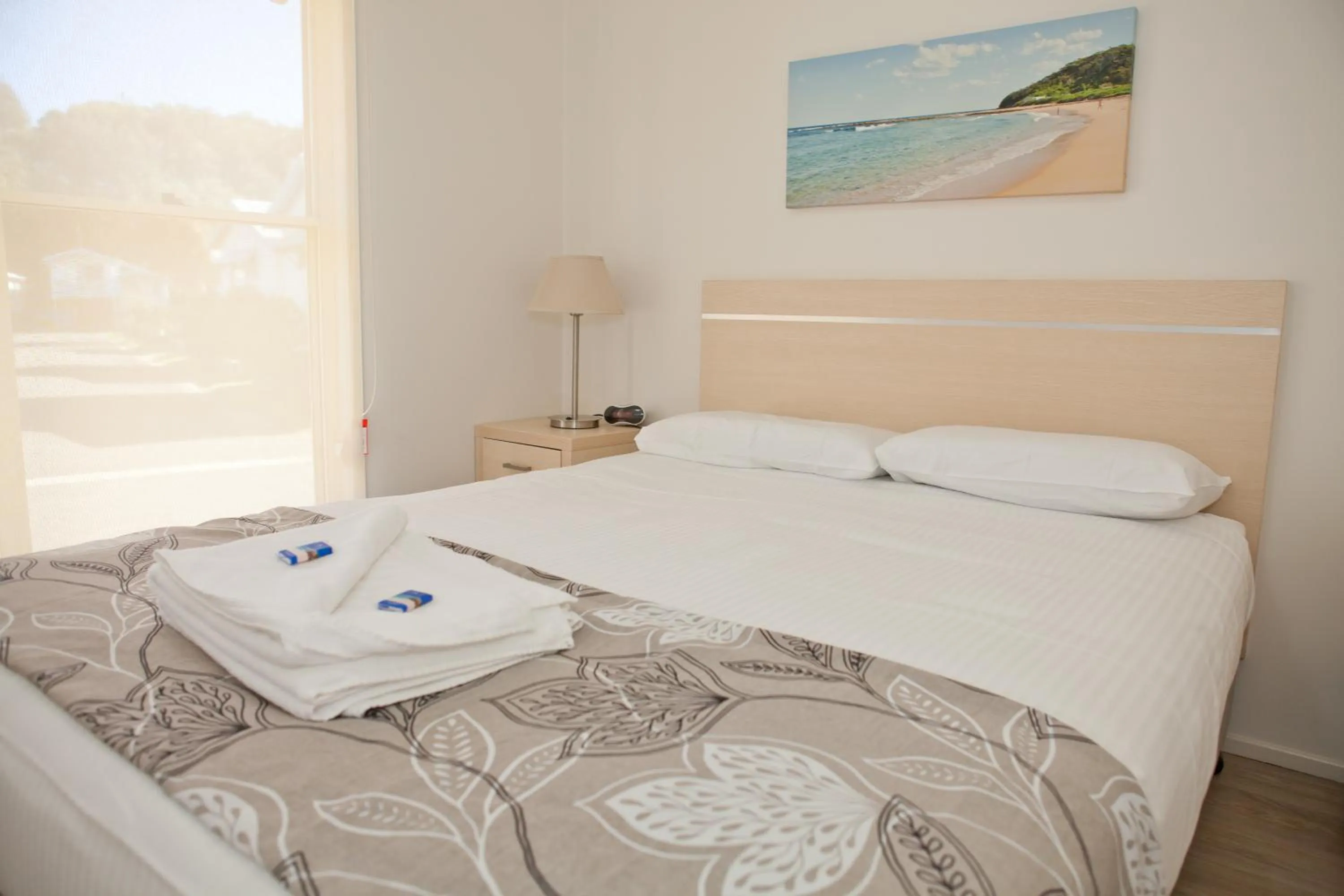 Bed in Blue Lagoon Beach Resort