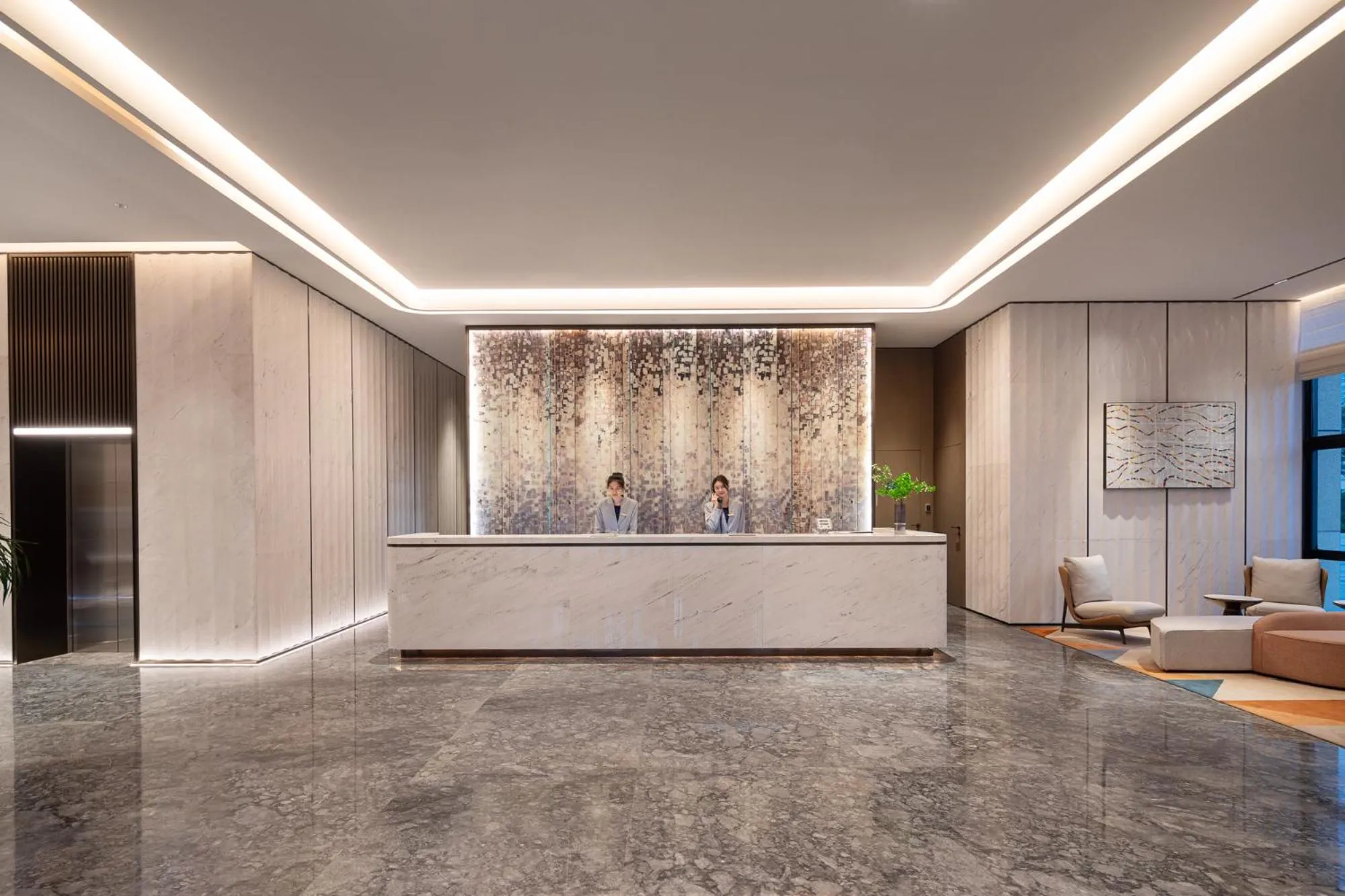 Lobby or reception in Citadines Jinqiao Building Yantai