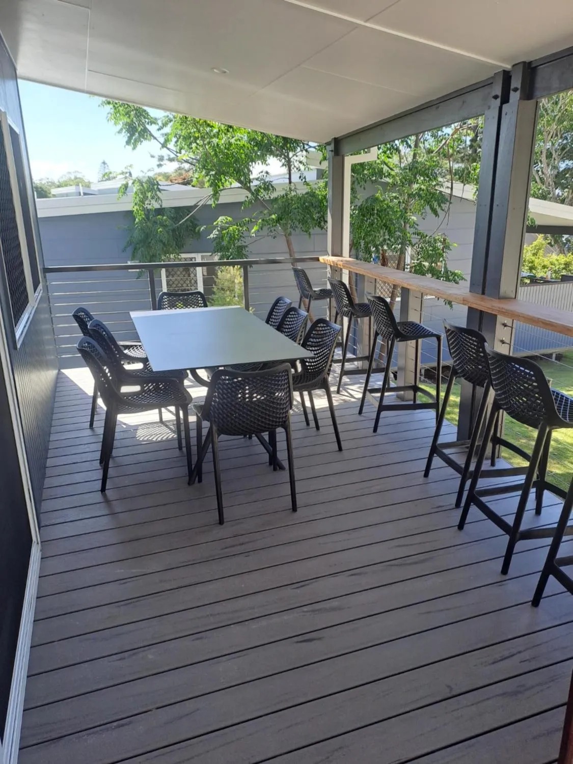 Patio in NRMA Agnes Water Holiday Park