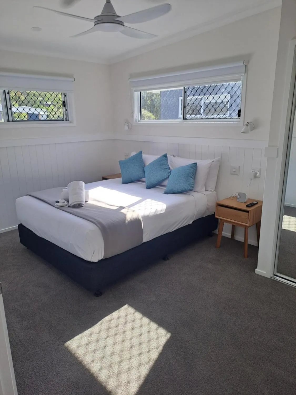 Bed in NRMA Agnes Water Holiday Park