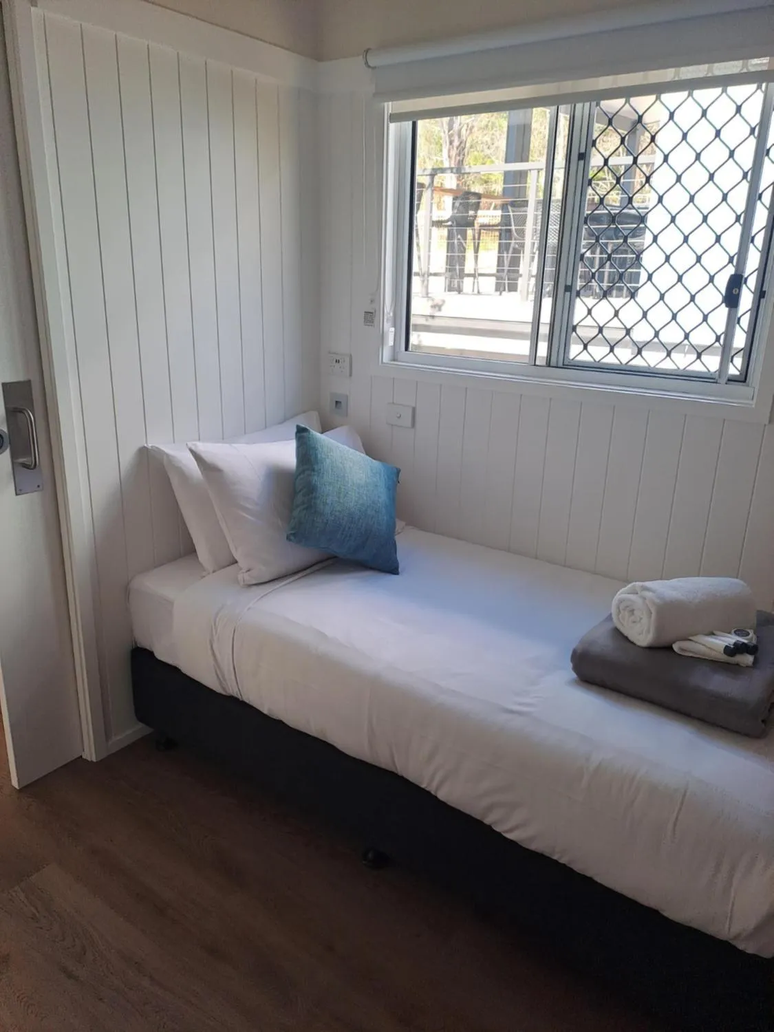 Bed in NRMA Agnes Water Holiday Park