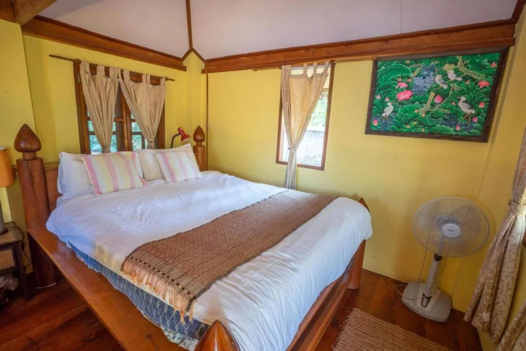 Bed in Soppong River Inn