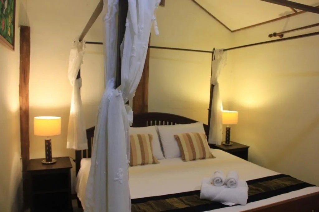 Bed in Soppong River Inn