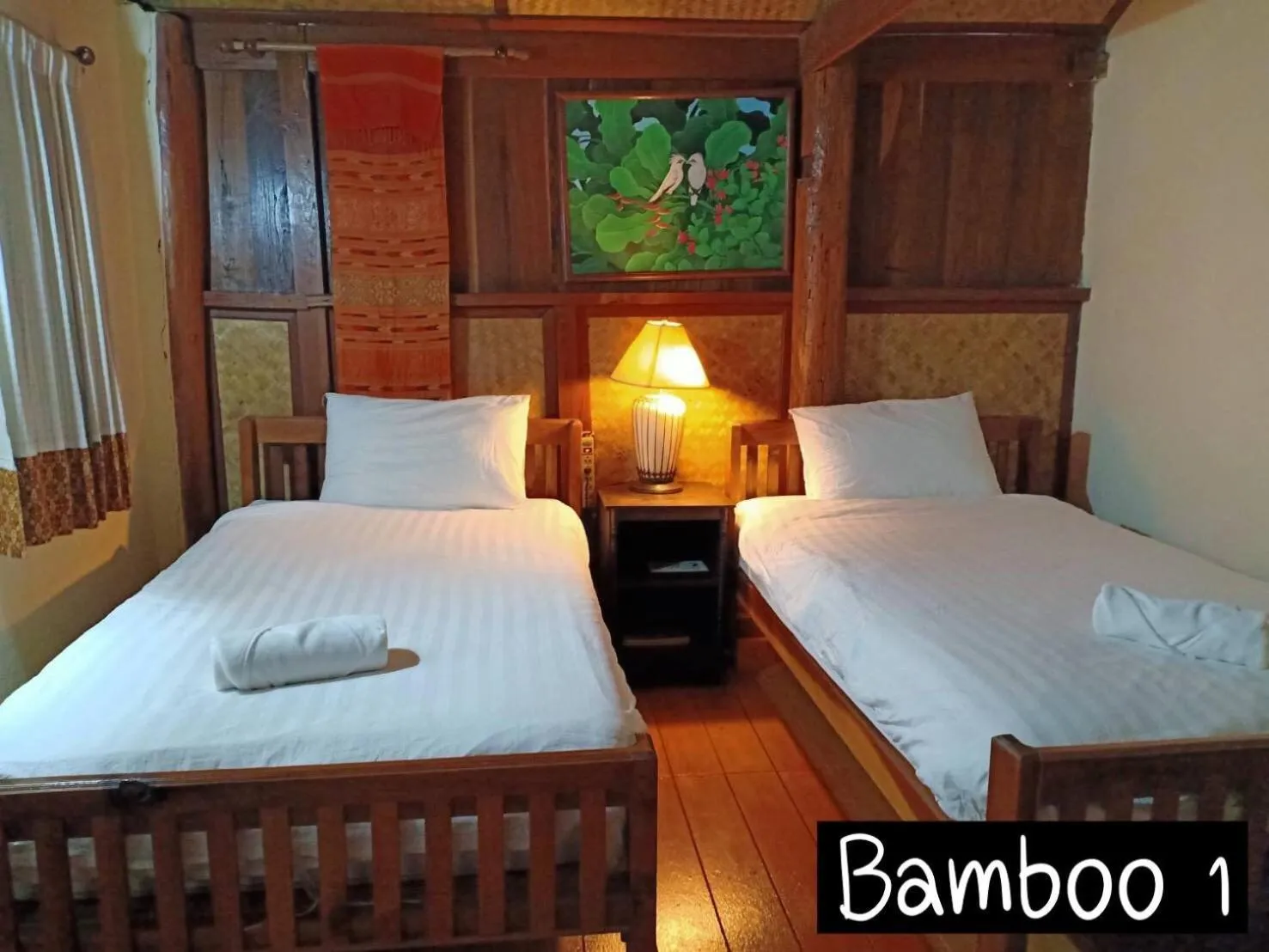 Bed in Soppong River Inn