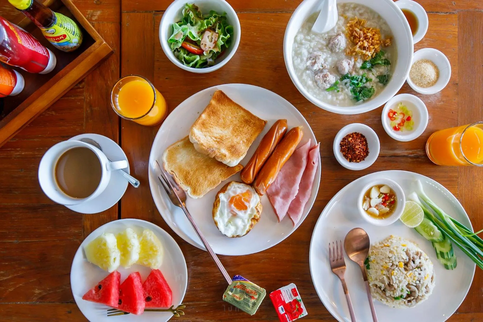 Breakfast in Vintage54 Hotel Ayutthaya