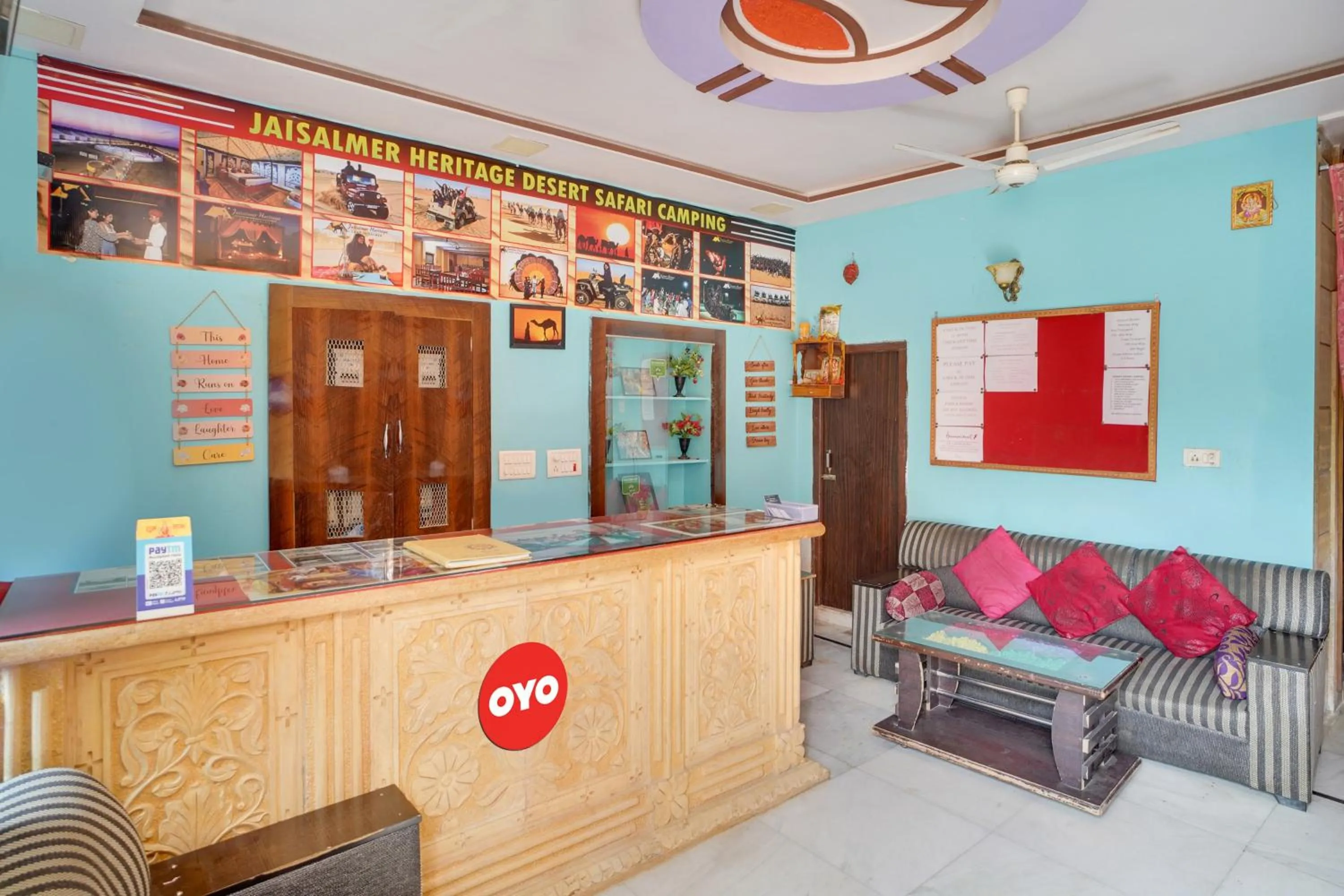 Lobby or reception in Hotel O Jaisalmer Heritage Haveli