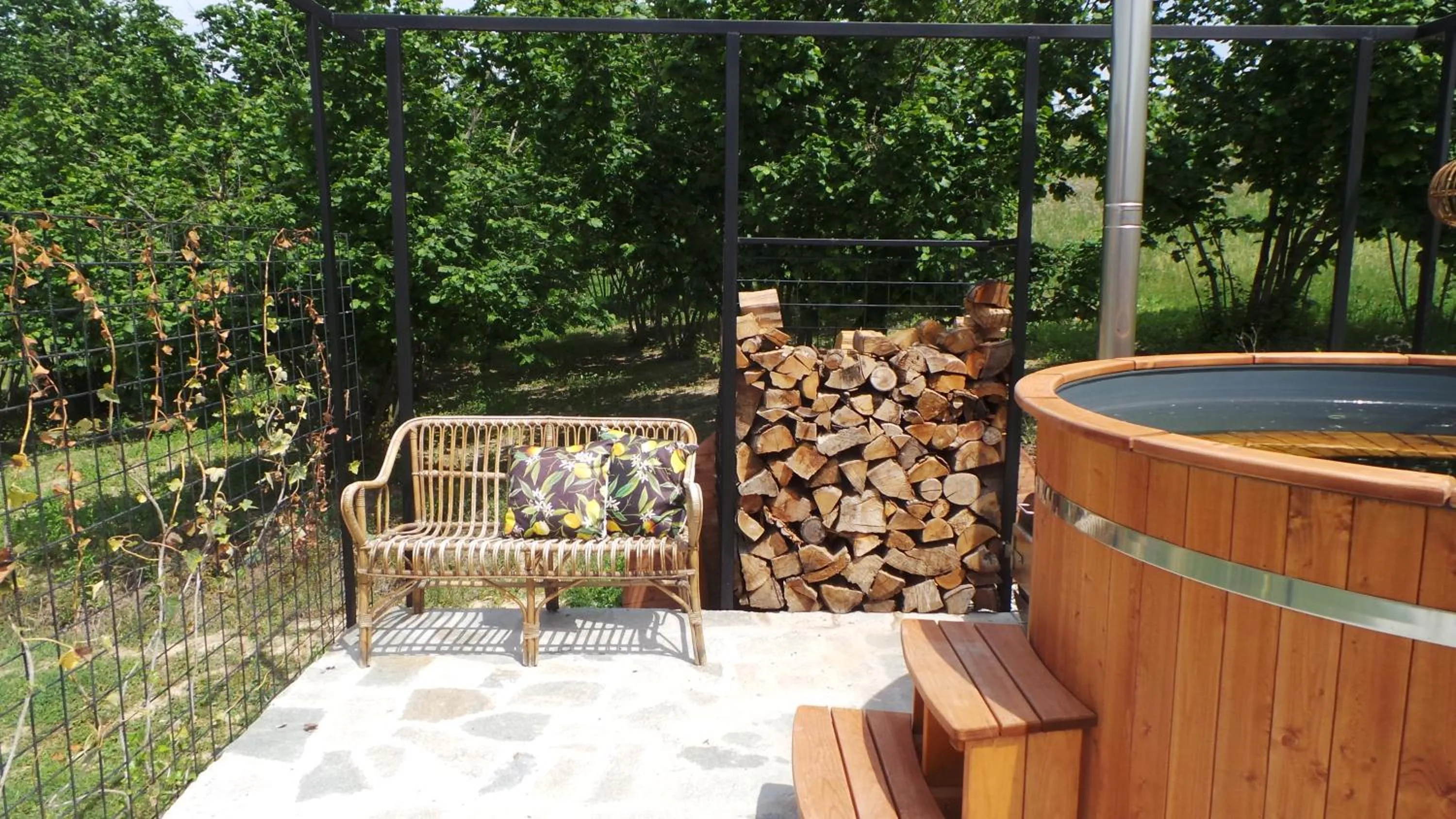 Hot Tub in Sotto La Vigna Charm Stay Adult only vacation Balcony suite