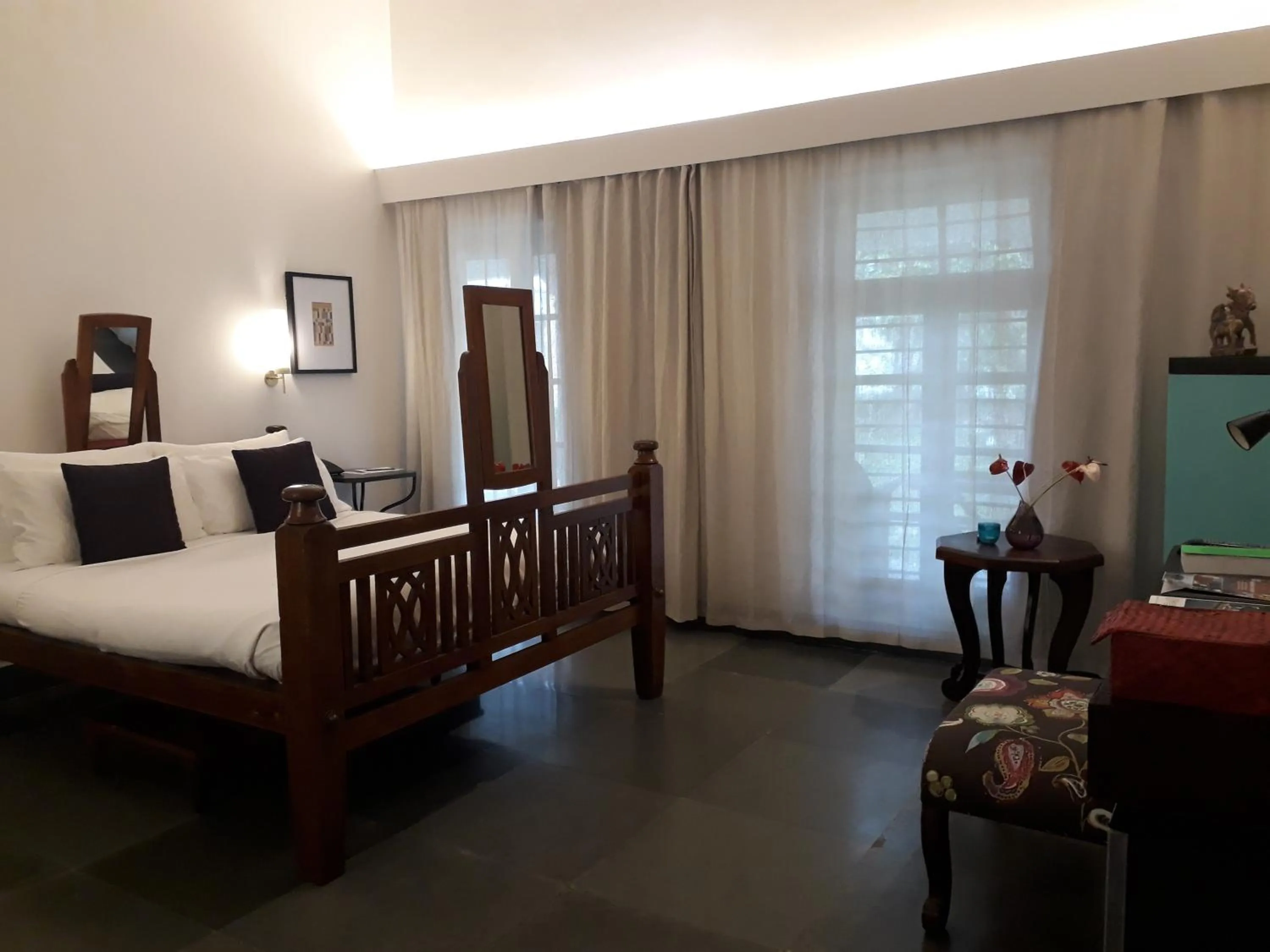 Living room, Bed in Purity at Lake Vembanad