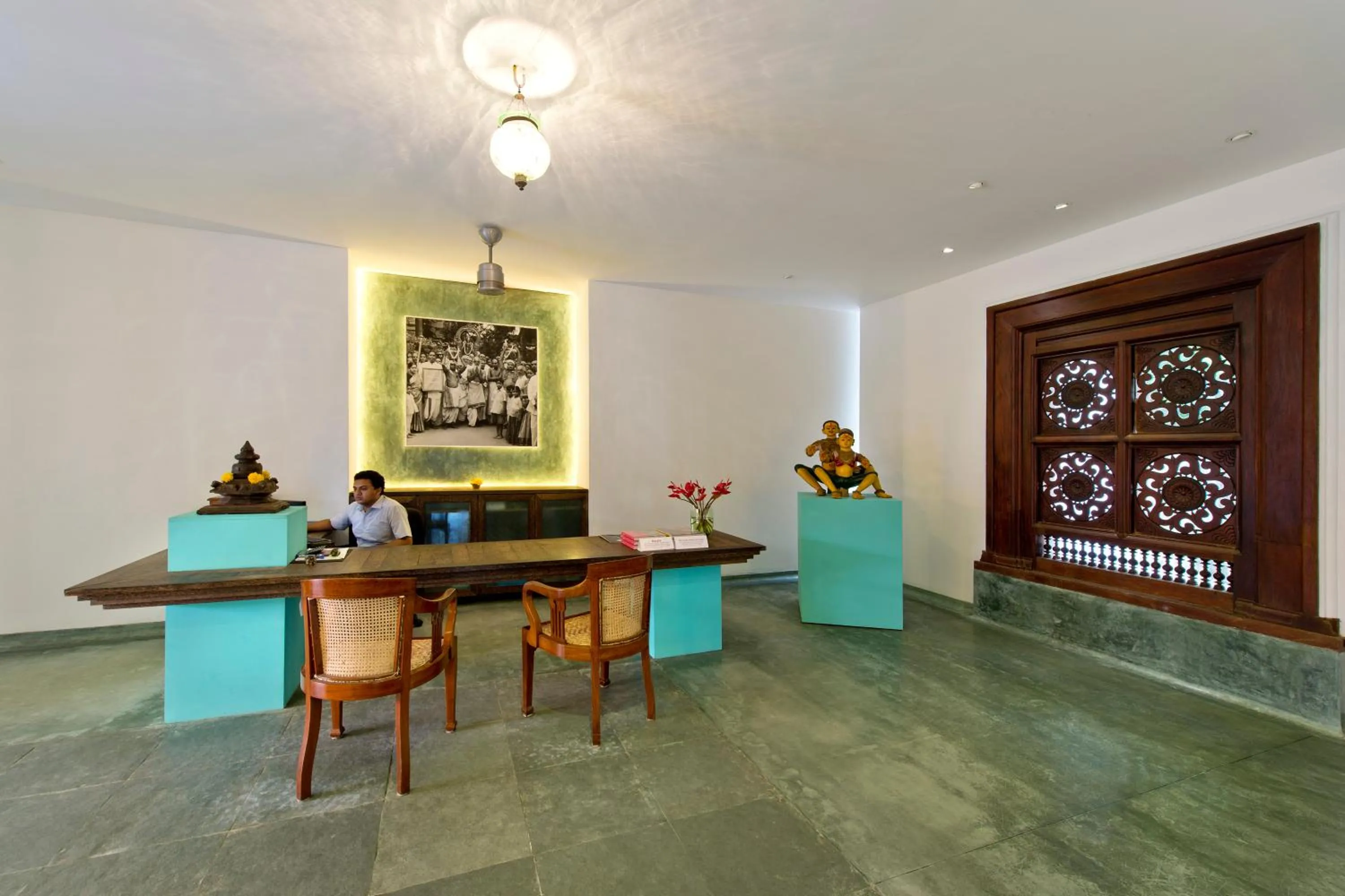 Lobby or reception in Purity at Lake Vembanad