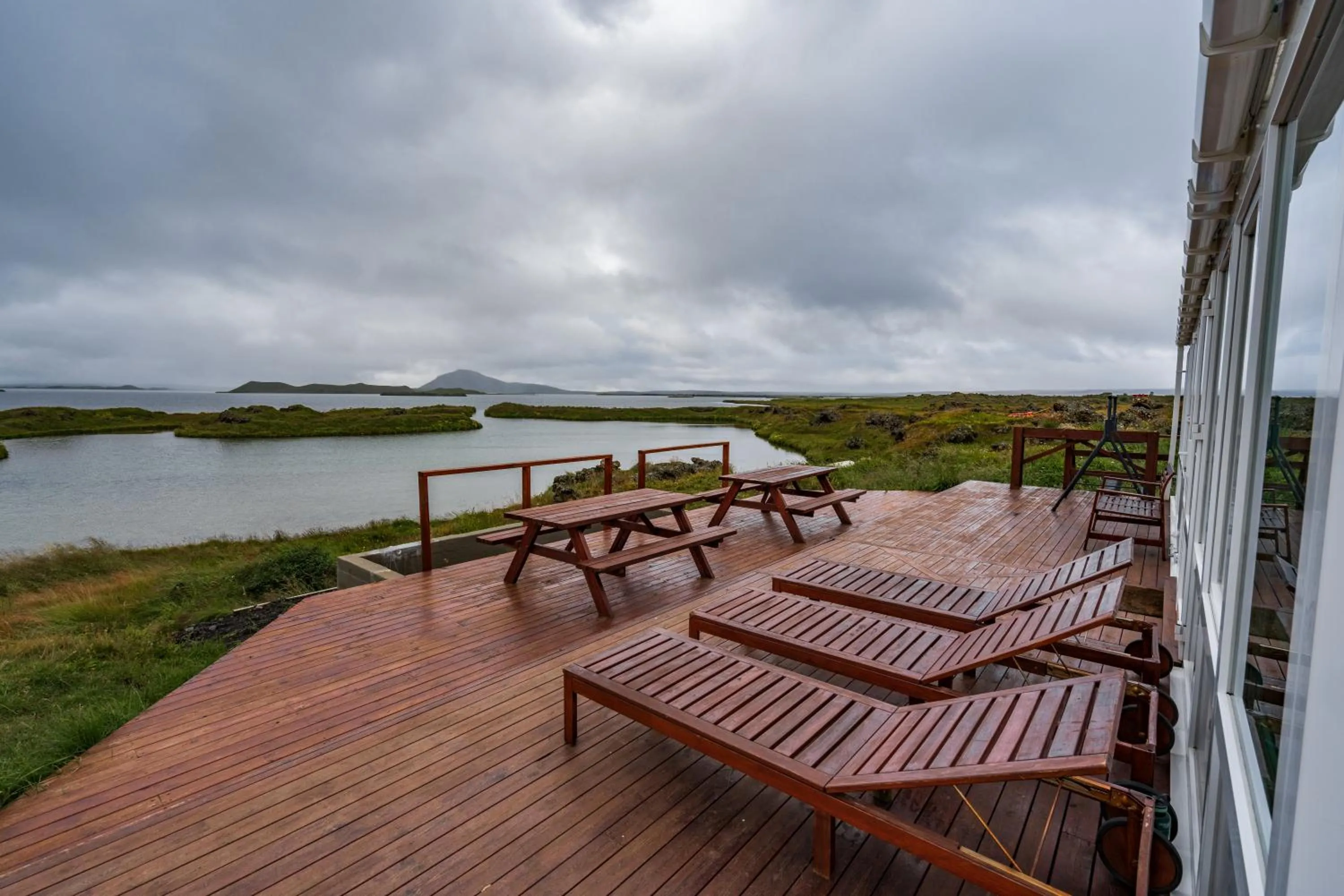 Balcony/Terrace in Dimmuborgir Guesthouse