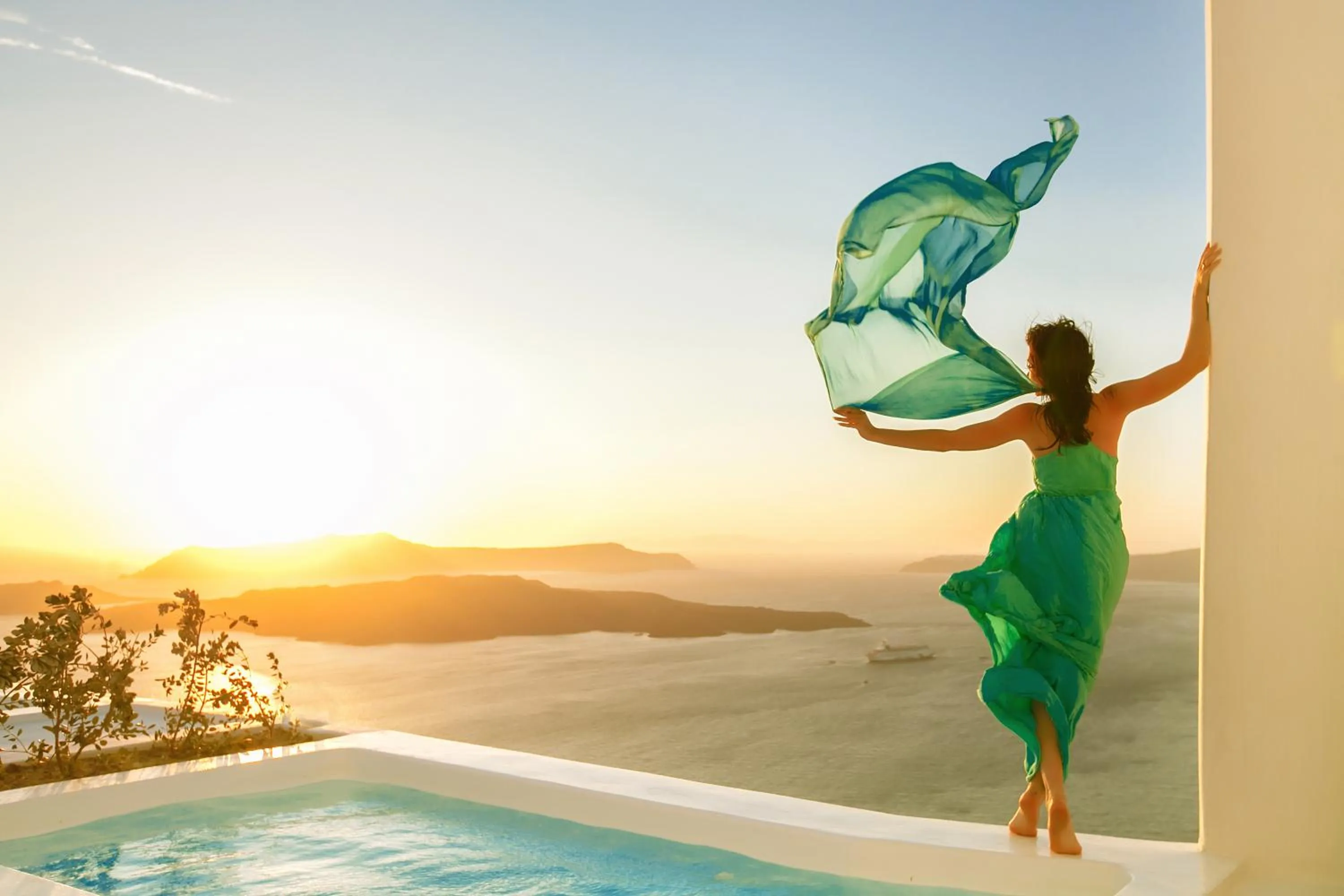 Patio in Alti Santorini Suites - Caldera View