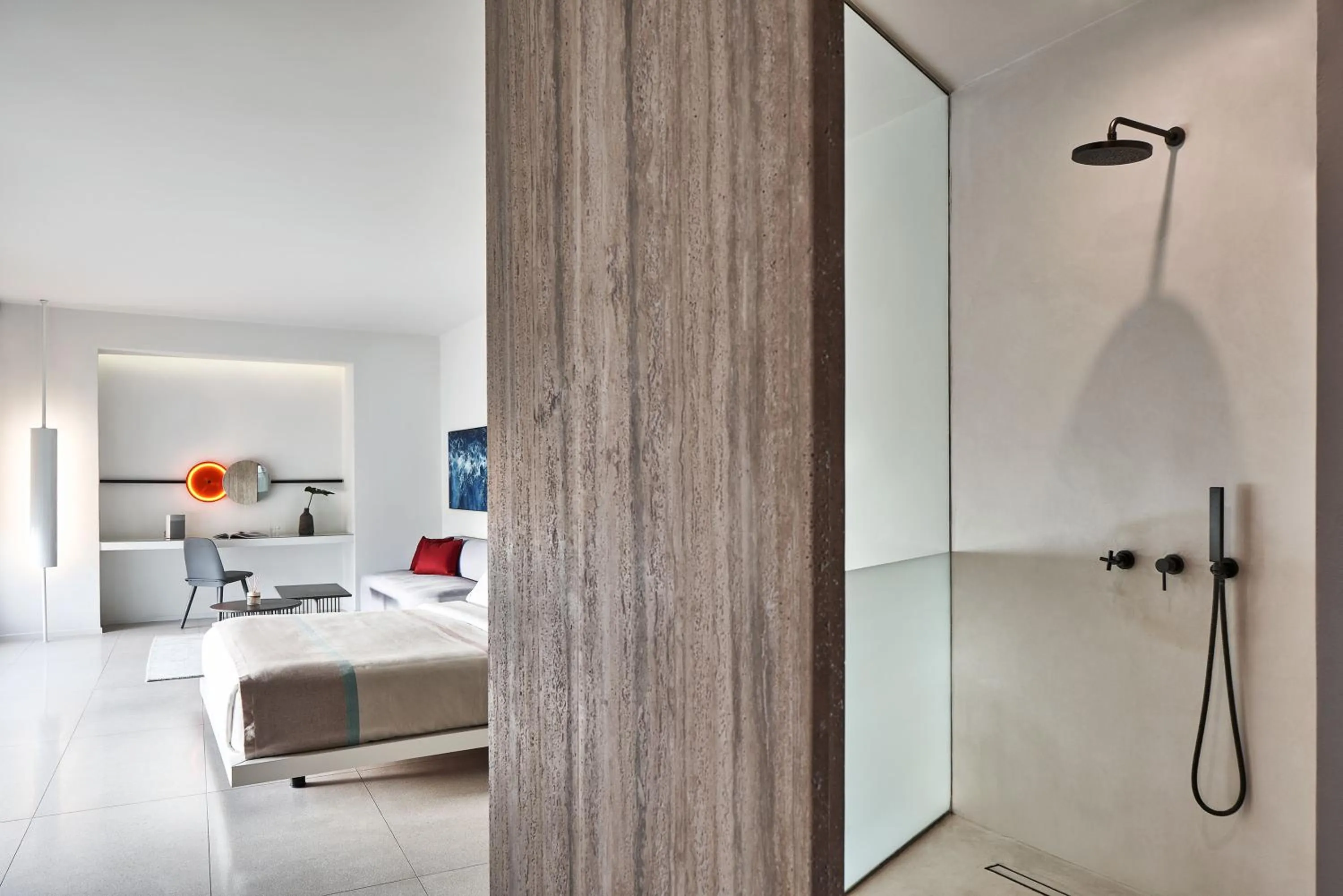 Shower in Alti Santorini Suites - Caldera View