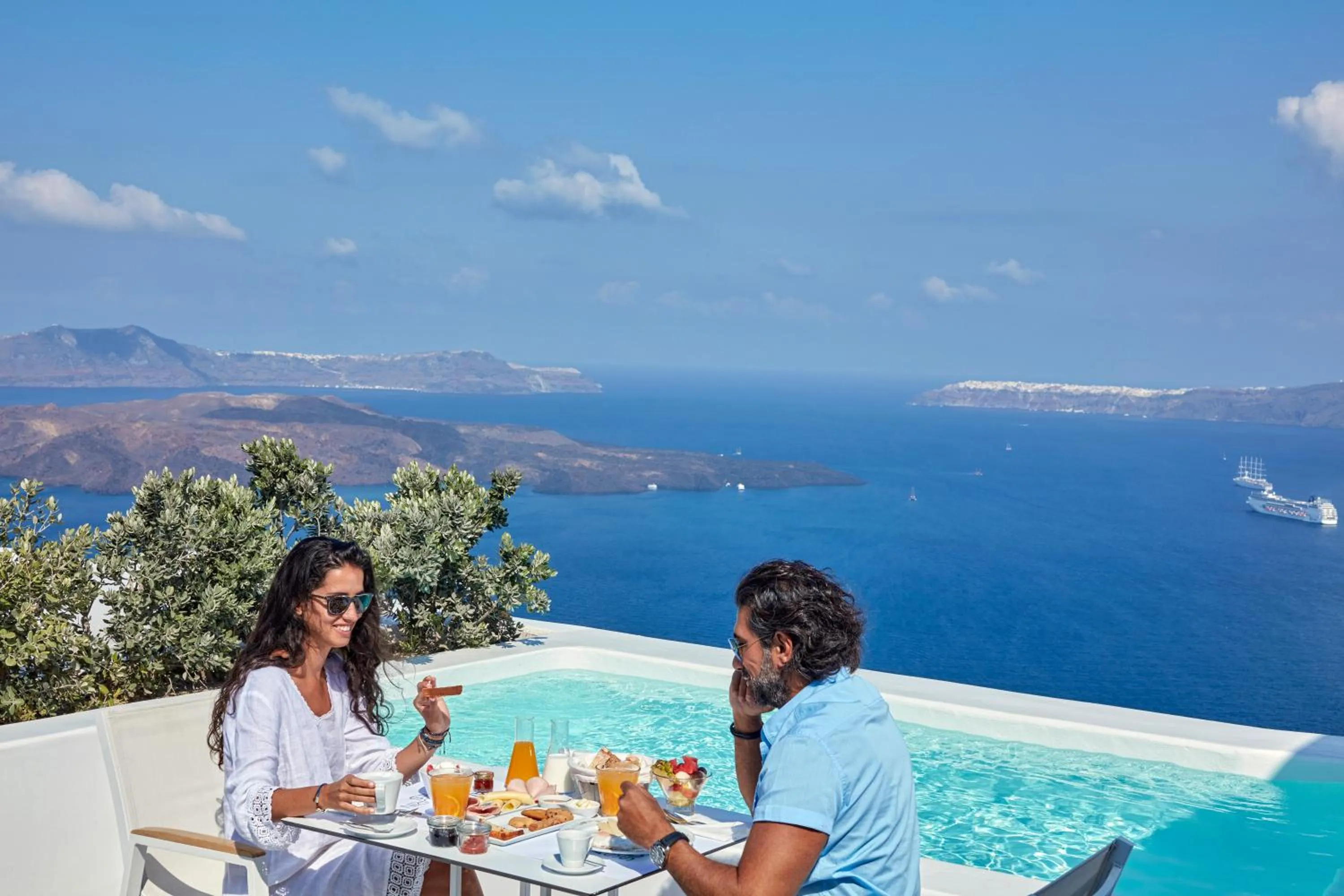 Patio in Alti Santorini Suites - Caldera View