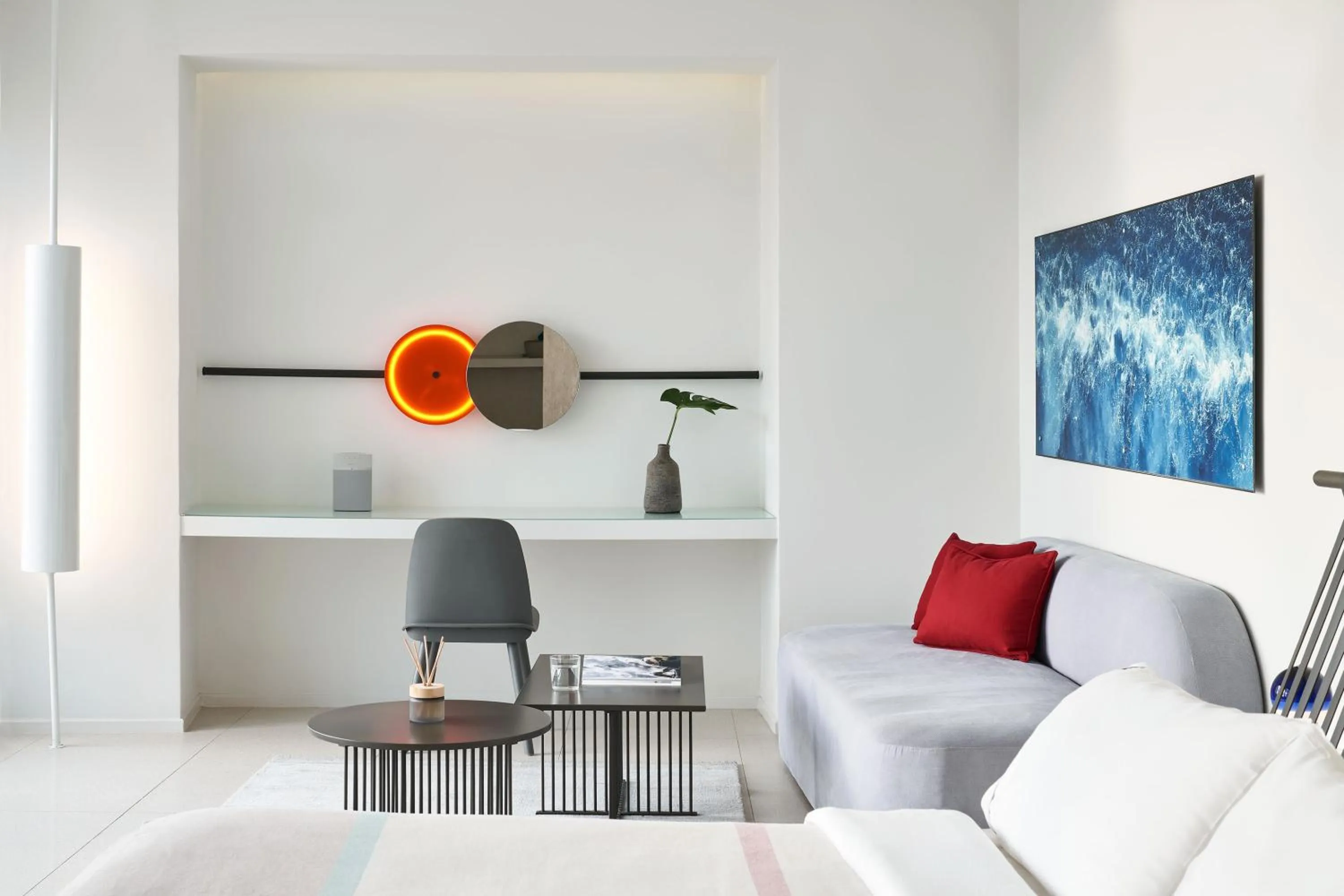 Seating area in Alti Santorini Suites - Caldera View