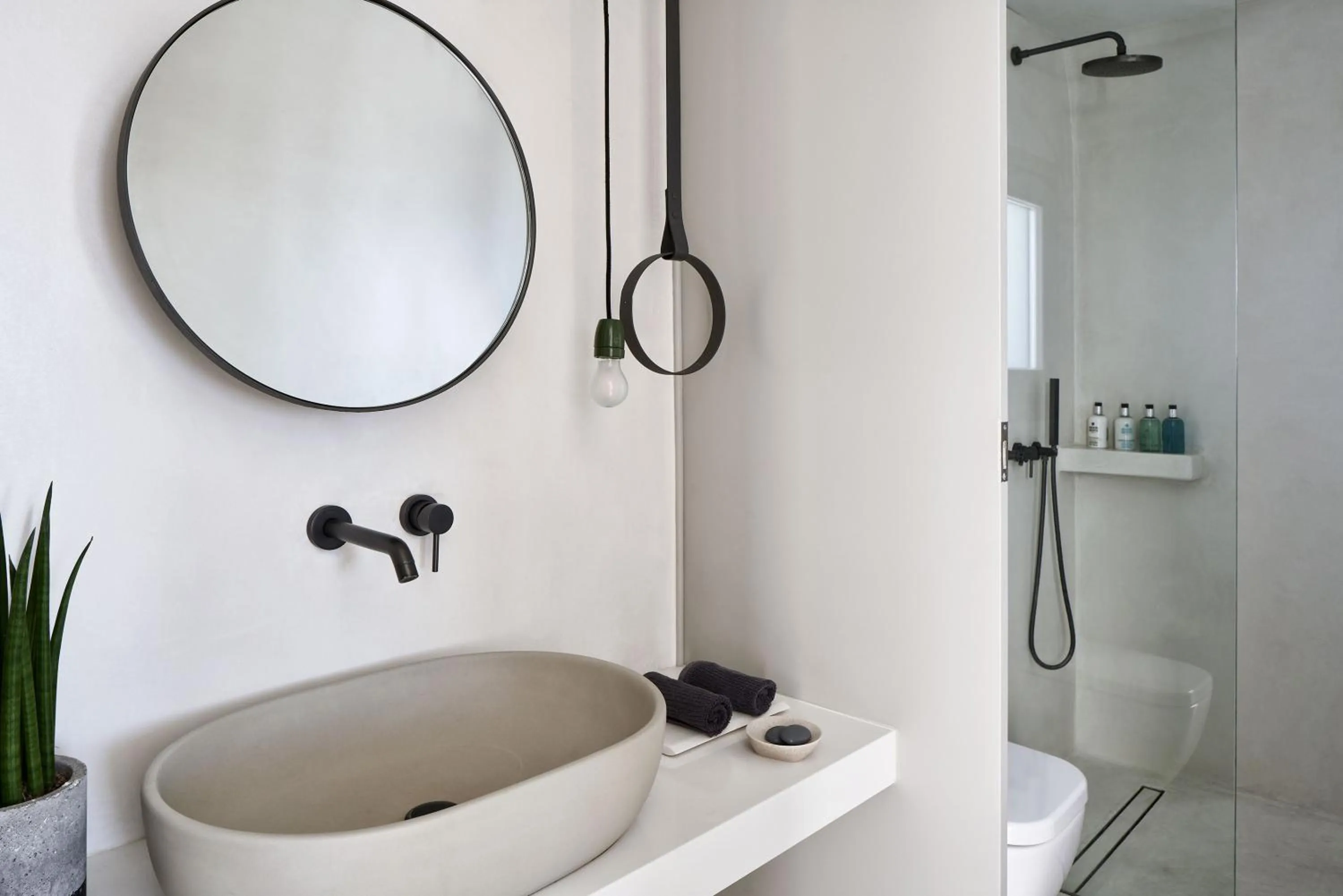 Shower in Alti Santorini Suites - Caldera View