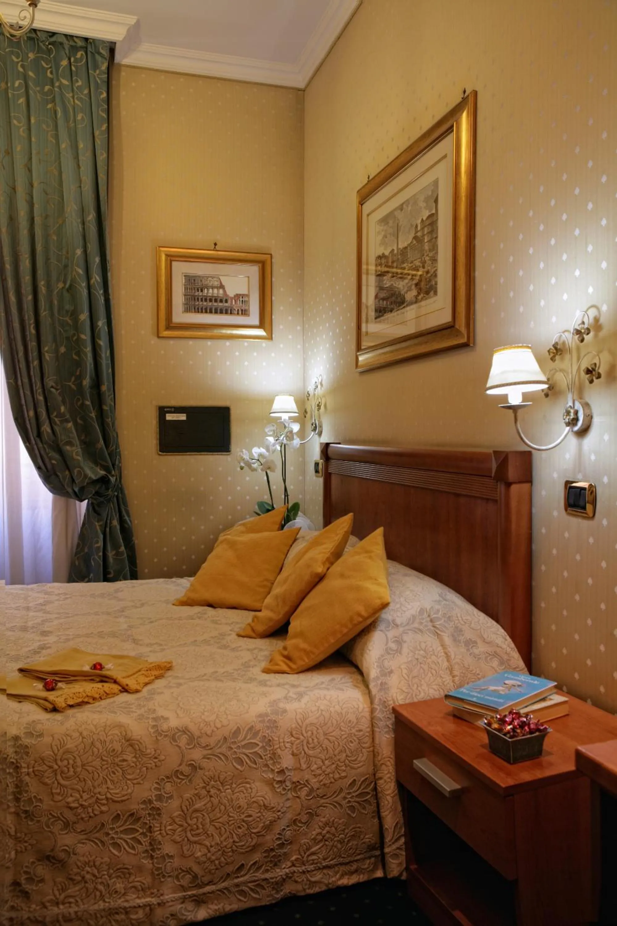 Decorative detail, Bed in Vatican Holiday