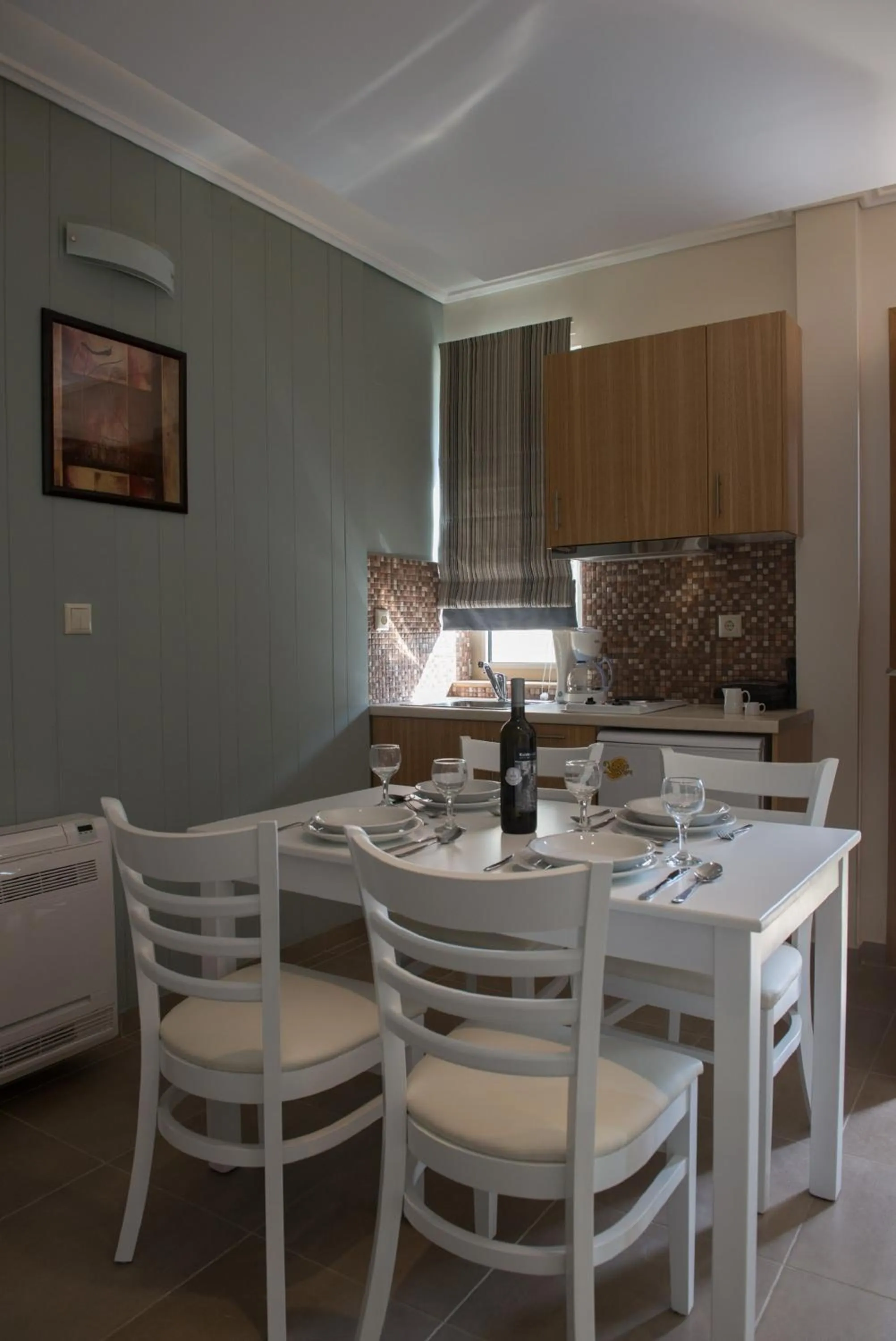 Kitchen or kitchenette in Mantinia Bay Hotel
