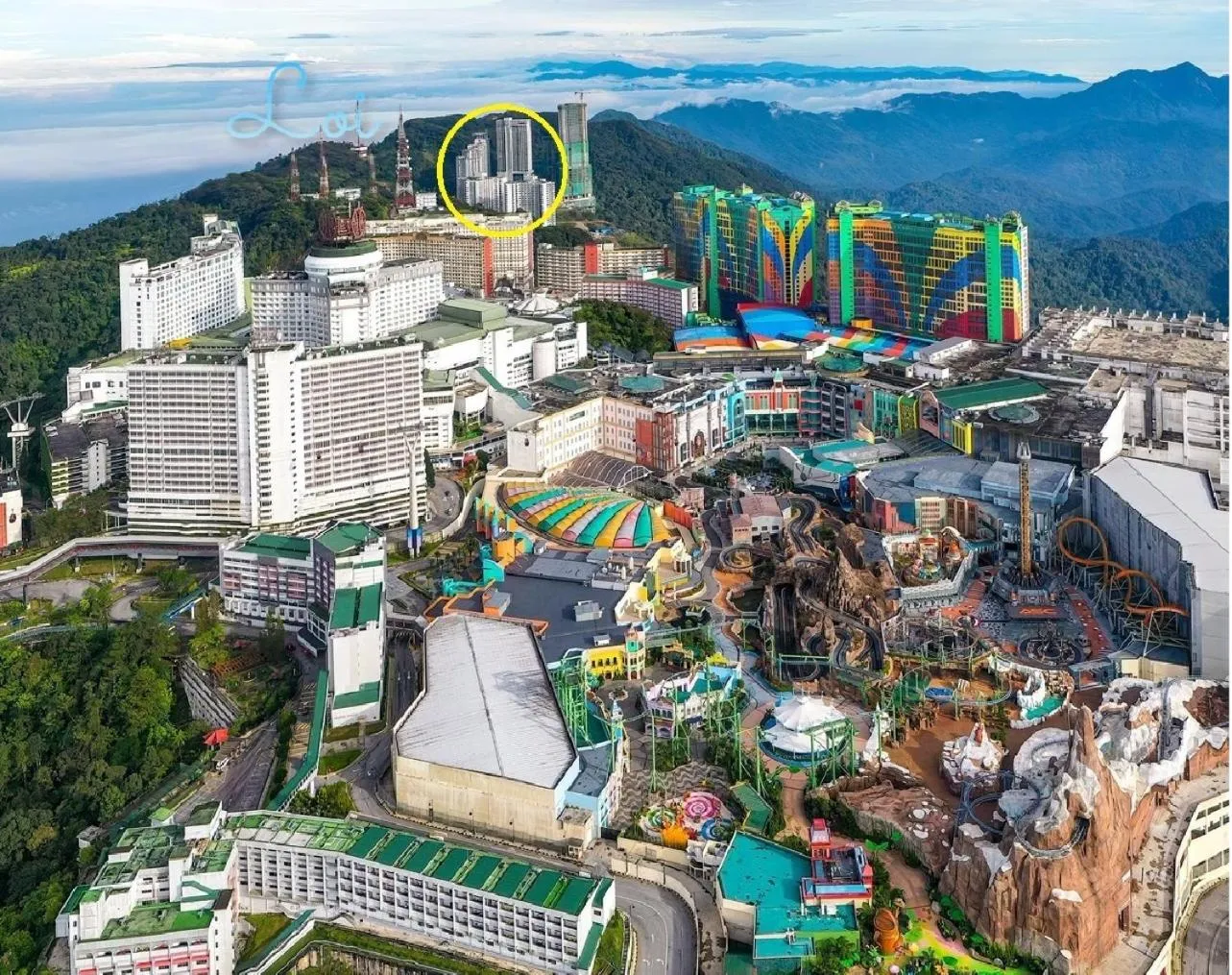 Bird's eye view in Genting HillTop Ion Delemen Highland
