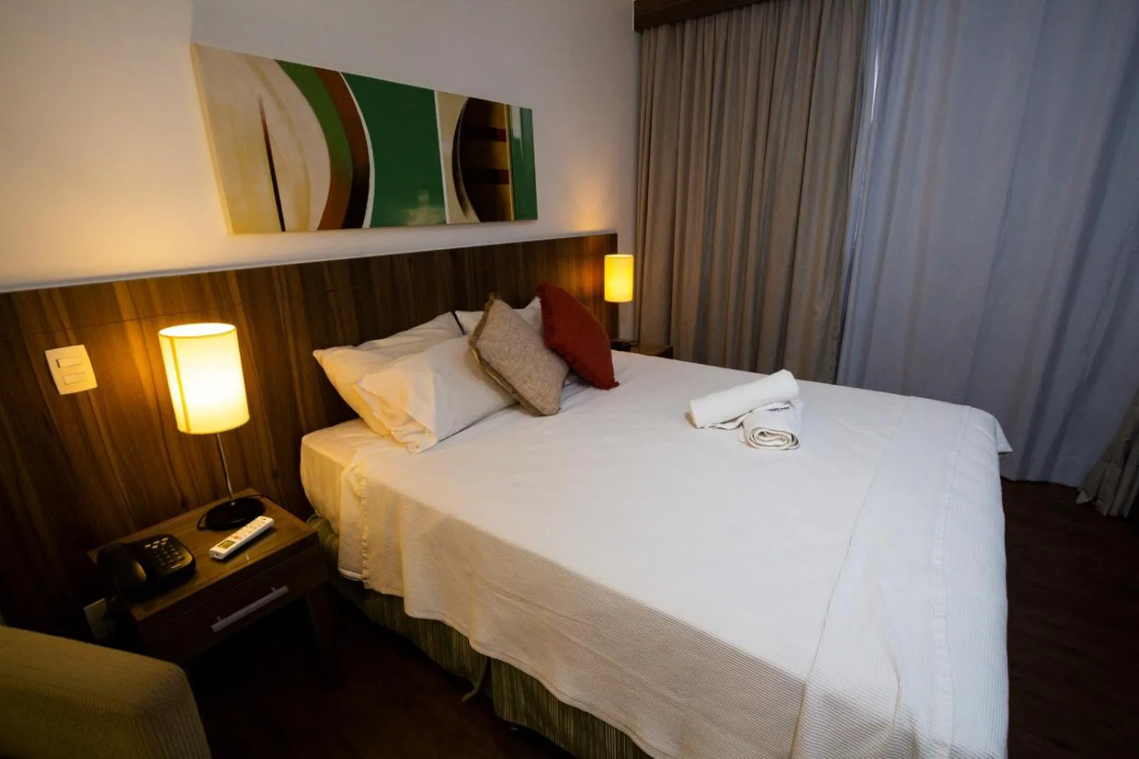 Bed in Apartamento, Nobile Suítes Monumental , localização e conforto