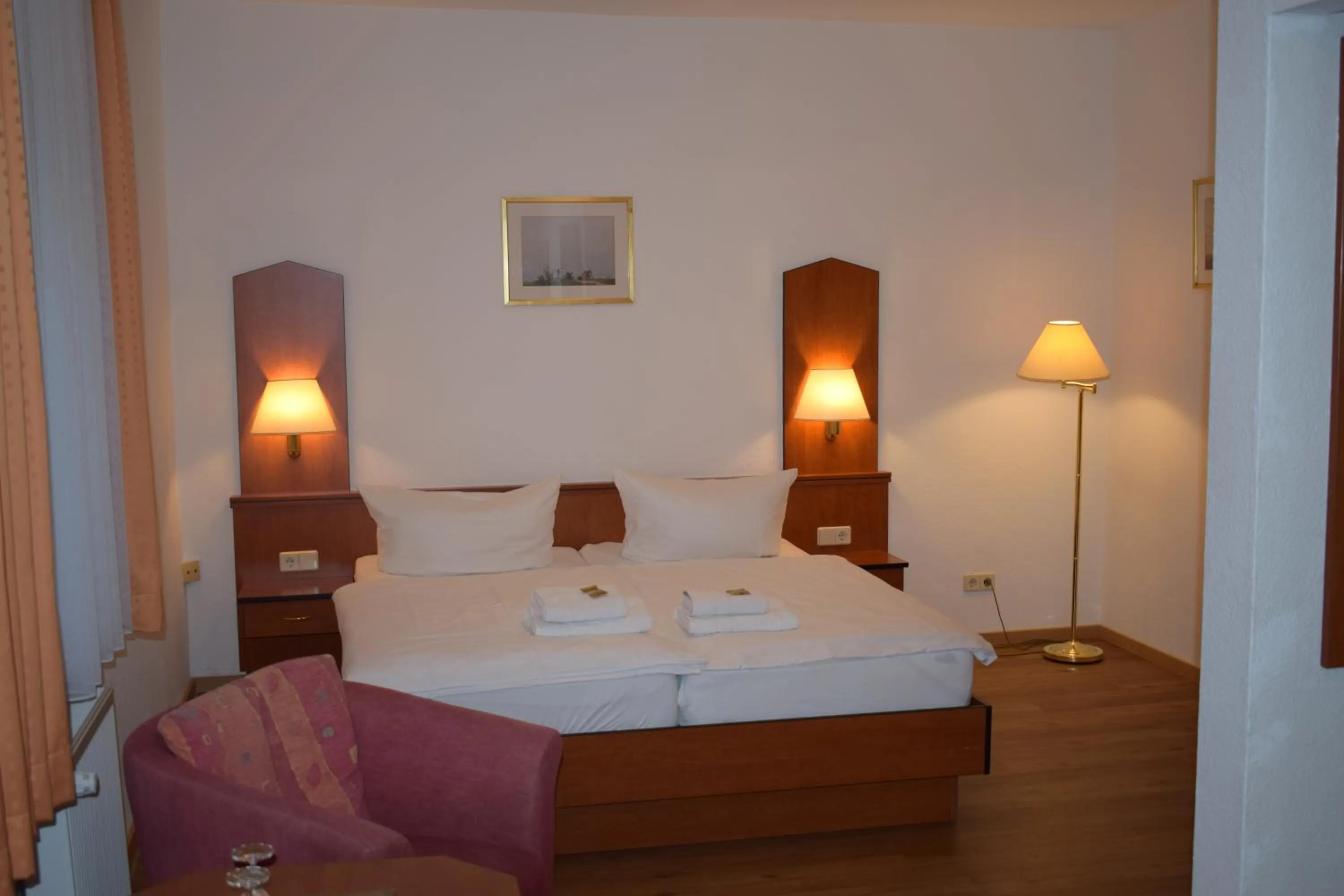 Bed in Hotel Seeschlösschen