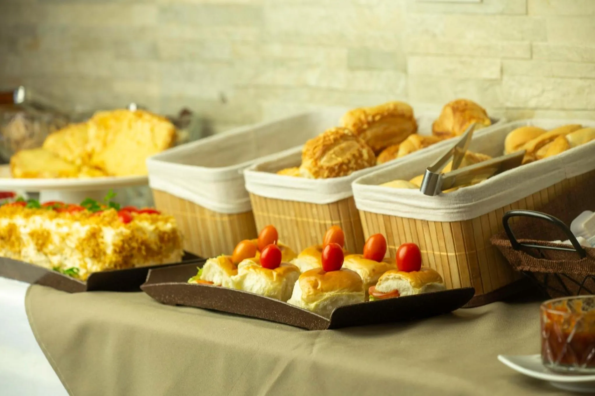 Asian breakfast in CHA Pampulha Design Hotel