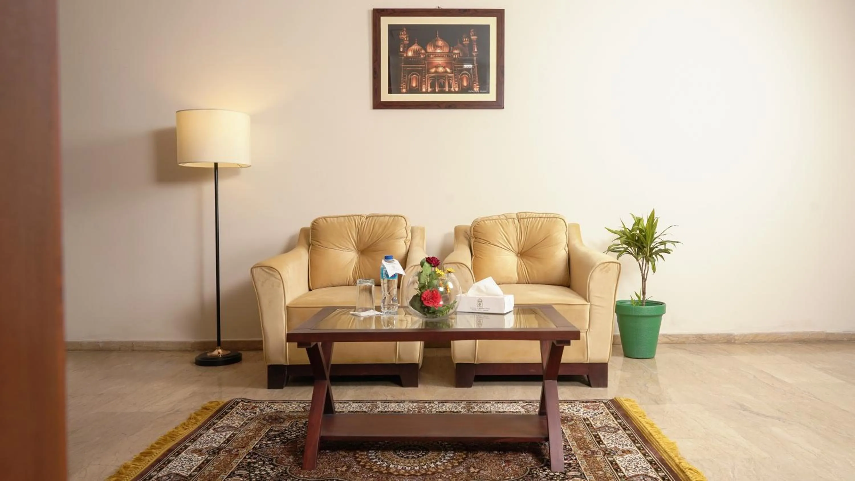 Seating area in Faletti's Express- Shimla Hill