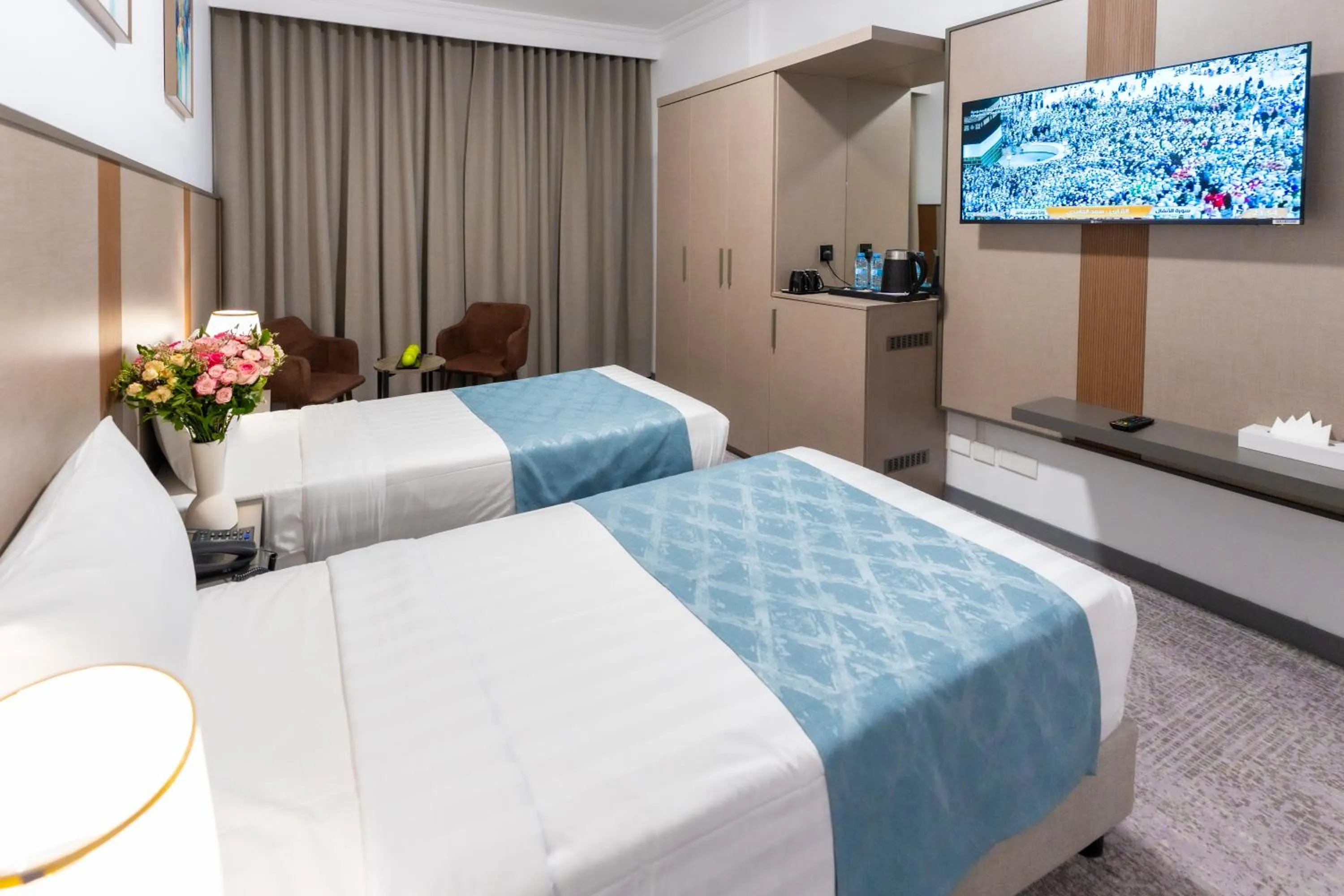 Bed in Araek Taiba Hotel