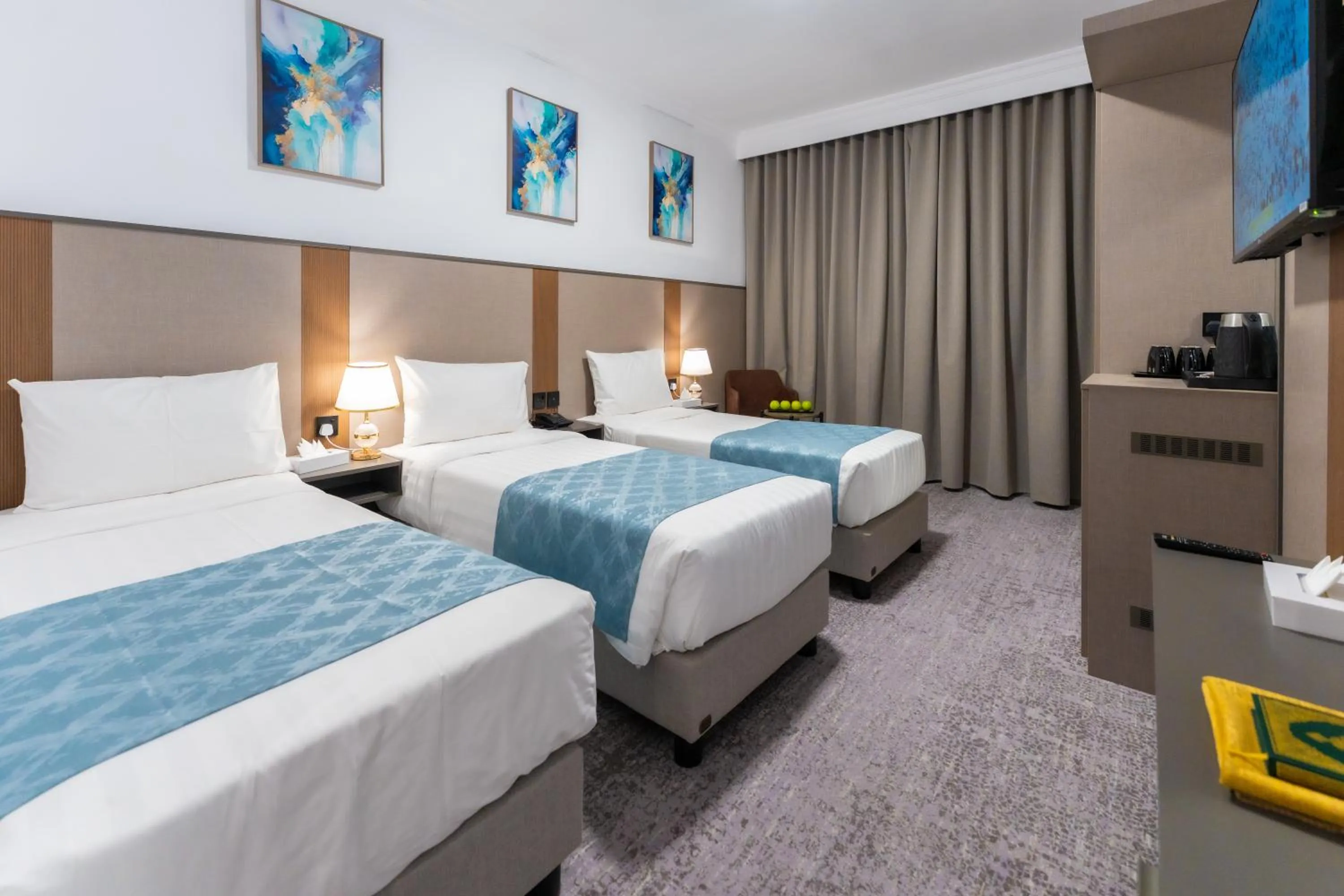 Bed in Araek Taiba Hotel