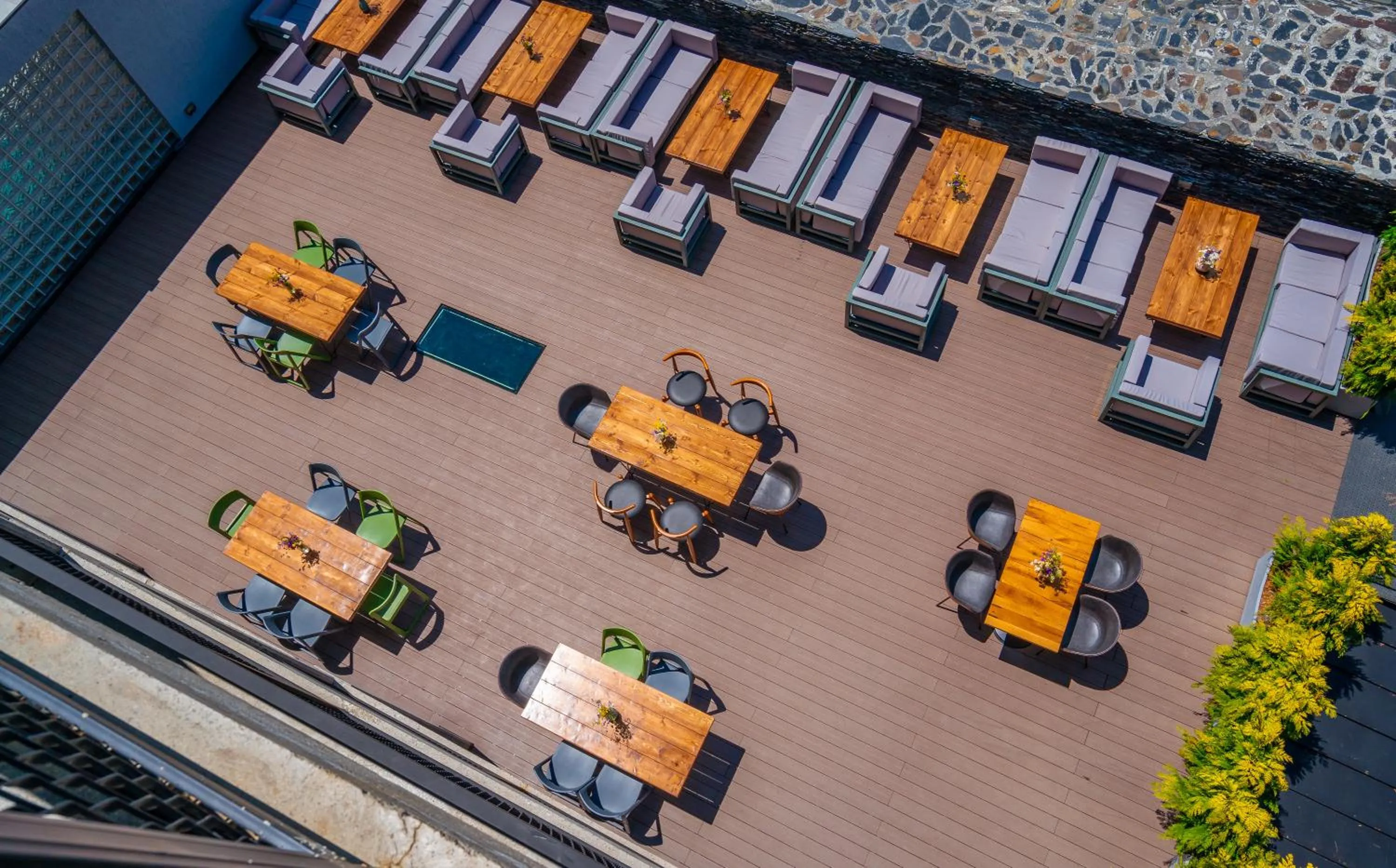 Balcony/Terrace in Step Inn - Kazbegi