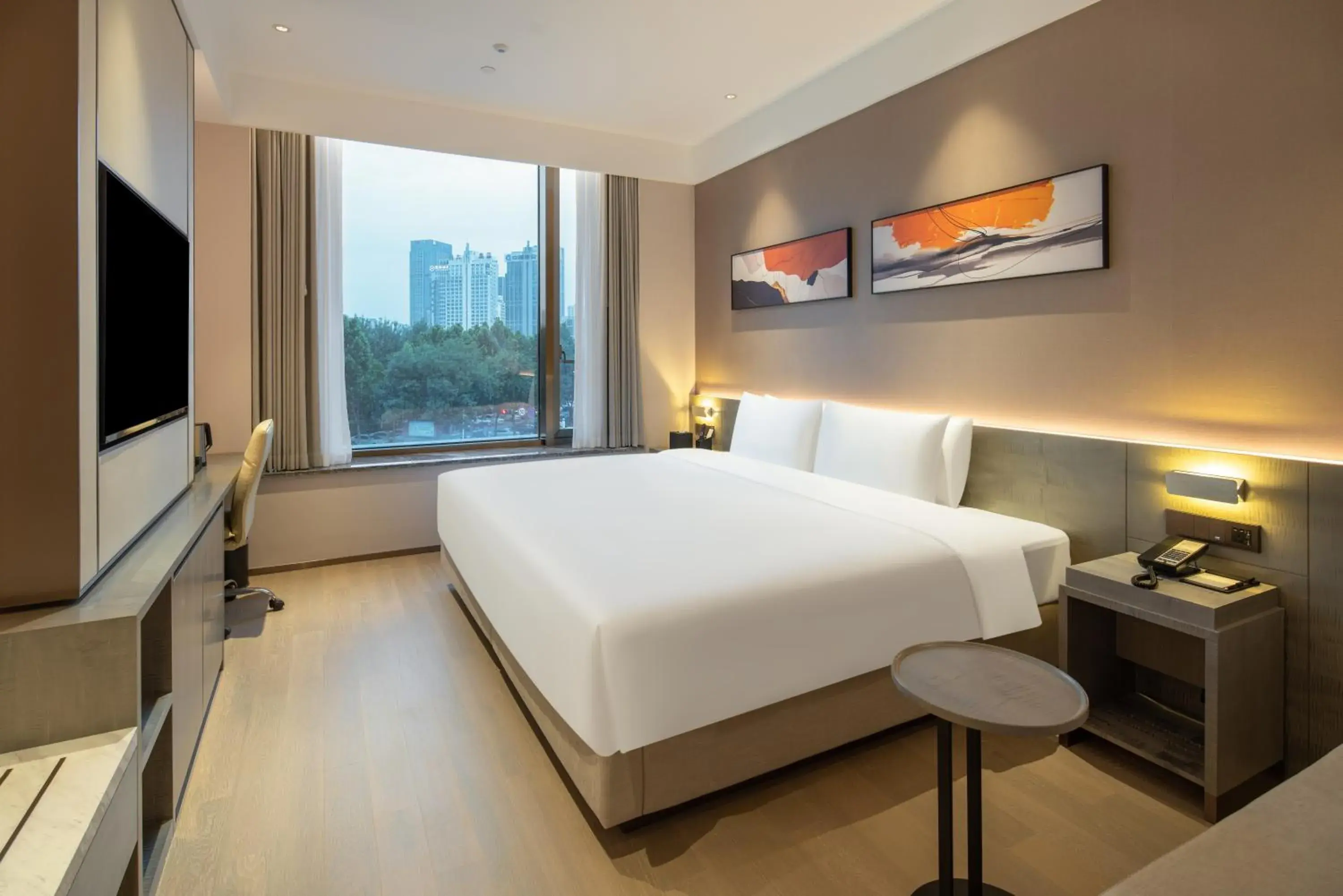 King Room with Sofa Bed and Garden View in Hyatt Place Linyi People Square King Room with Sofa Bed and Garden View in Hyatt Place Linyi People Square