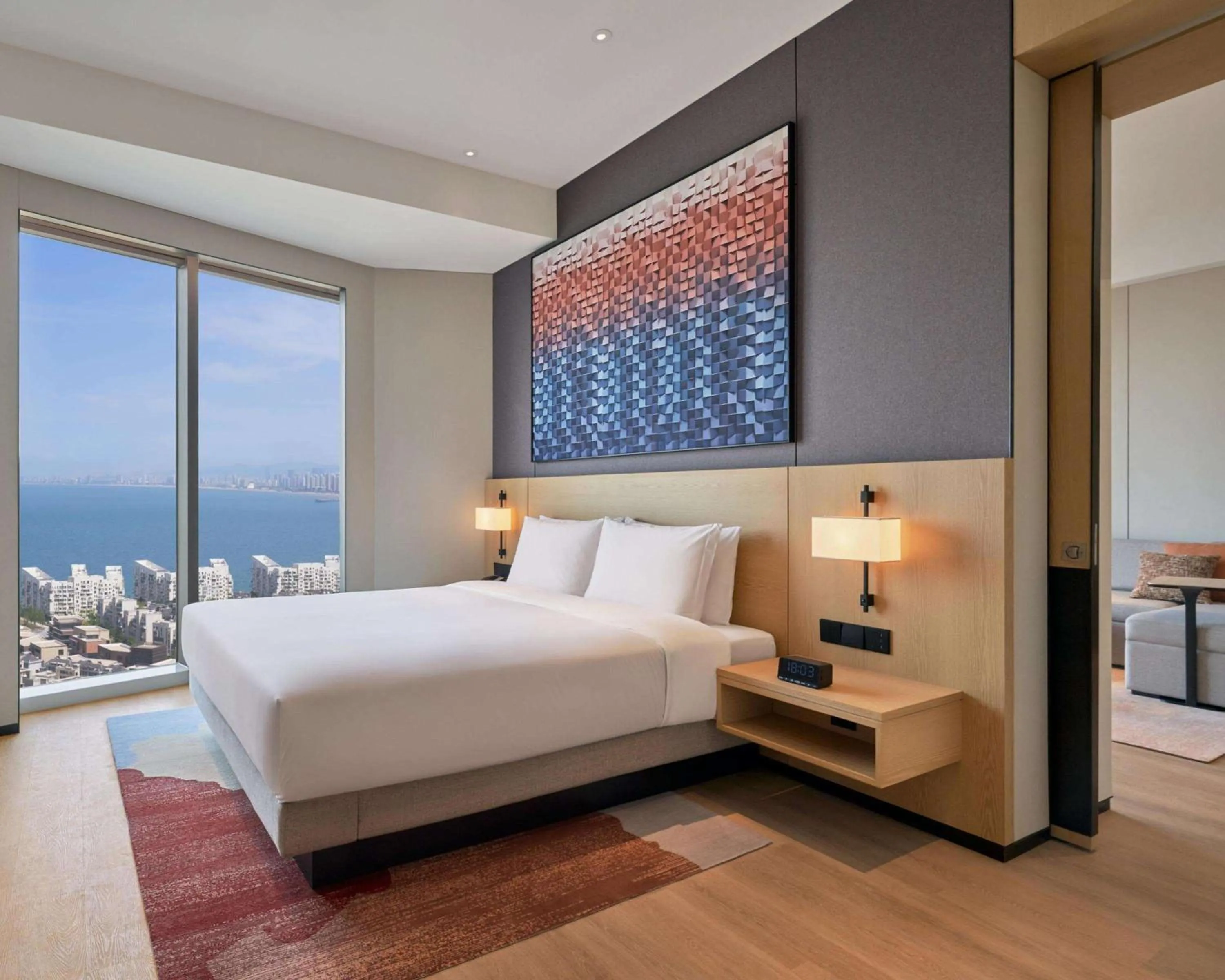 Photo of the whole room, Bed in Hyatt Place Yantai Development Zone