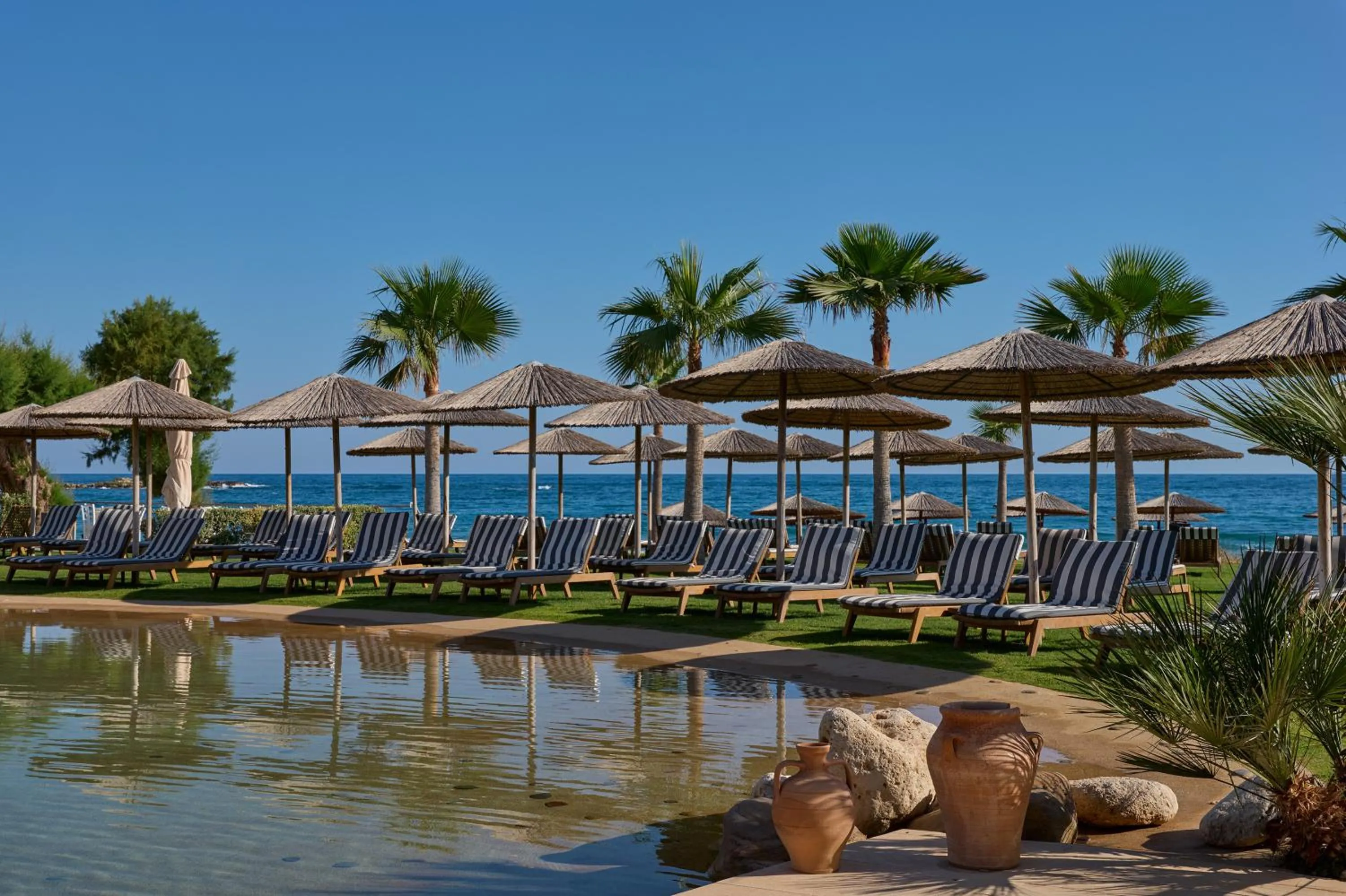 sunbed in Atlantica Kalliston Resort - Adults Only